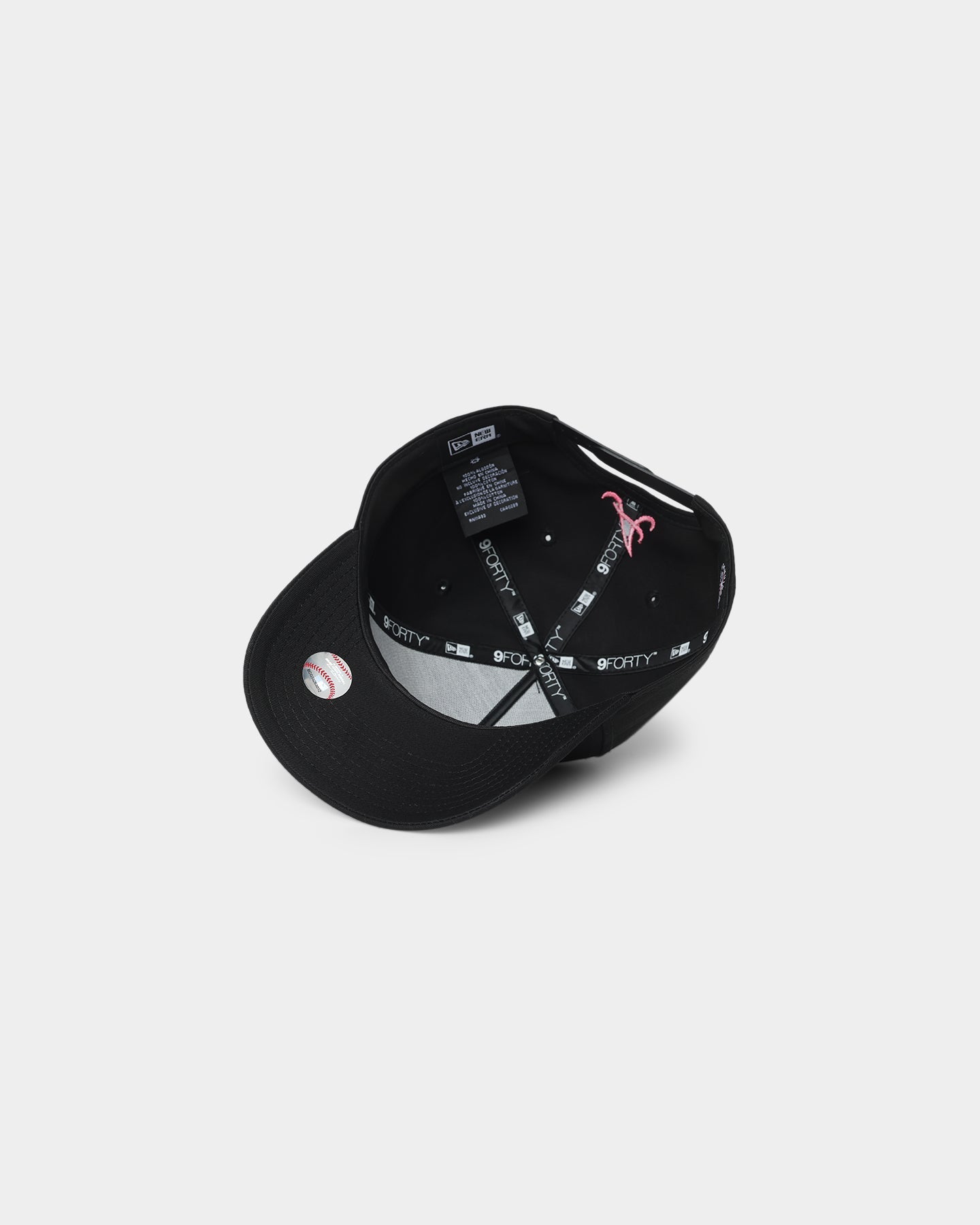 New Era Atlanta Braves Neon Pink 9FORTY A-Frame Snapback Black/Neon