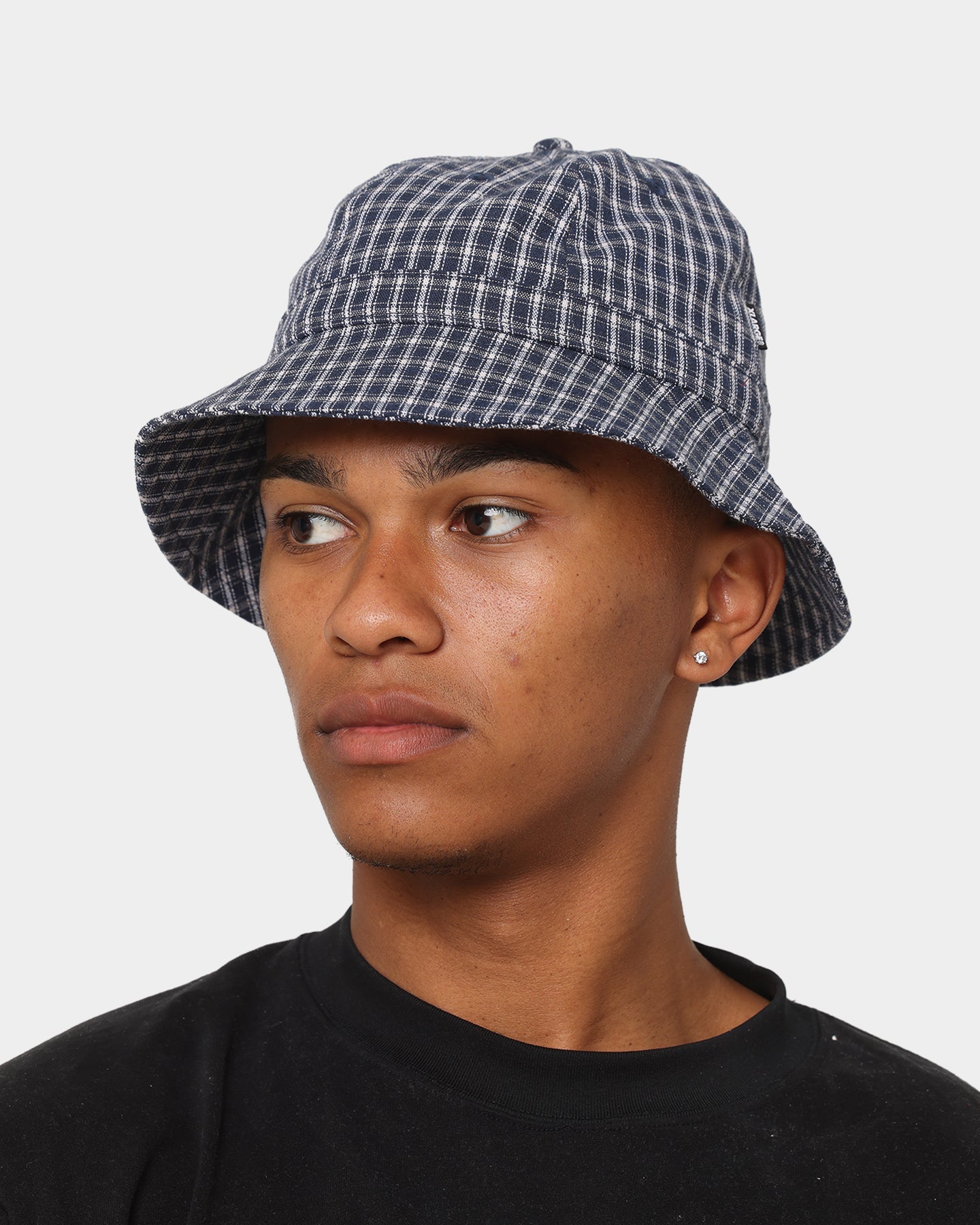 XLARGE Check Bell Bucket Hat Navy