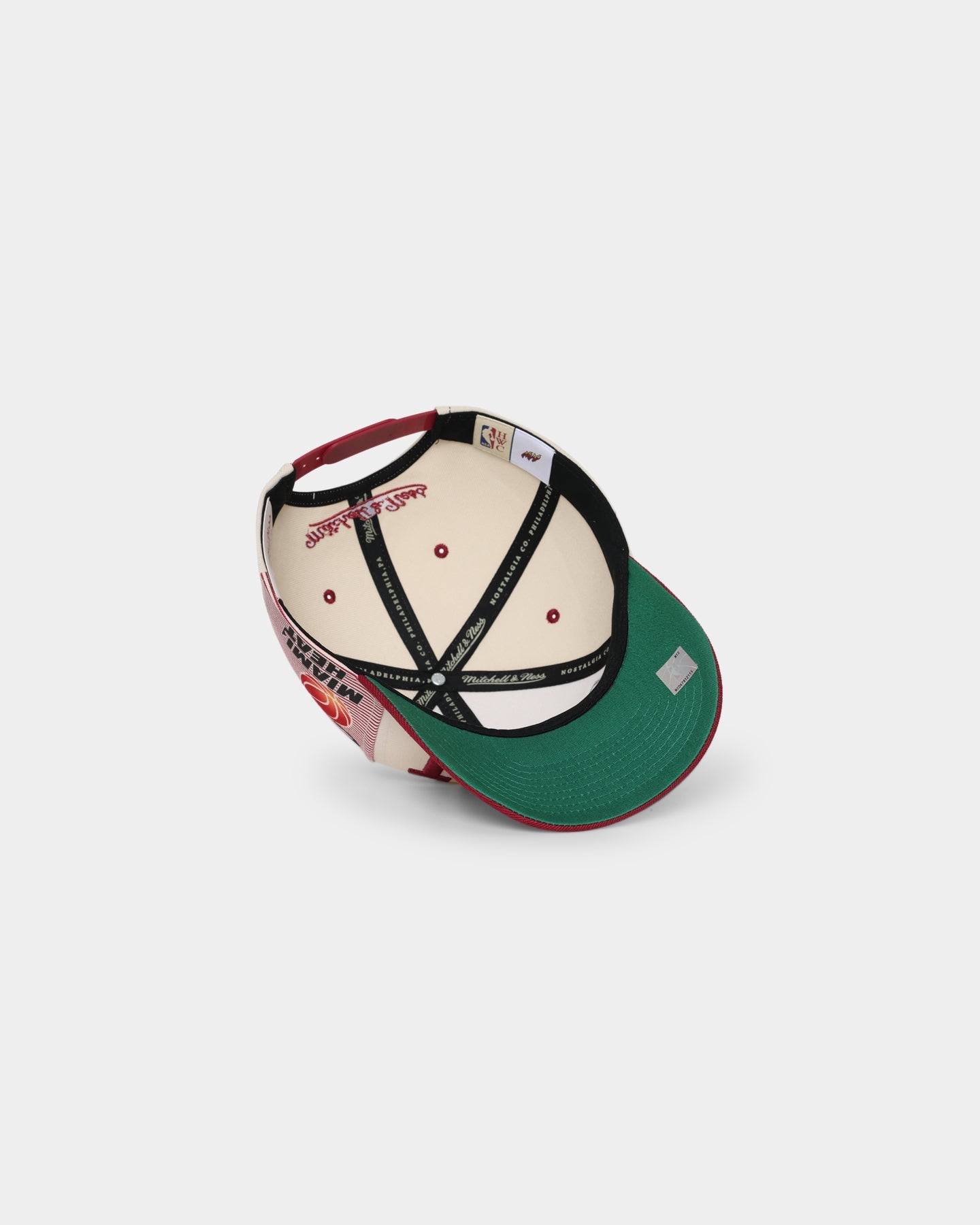Mitchell & Ness Miami Heat '90s Training Camp' Pro Crown Snapback Cream