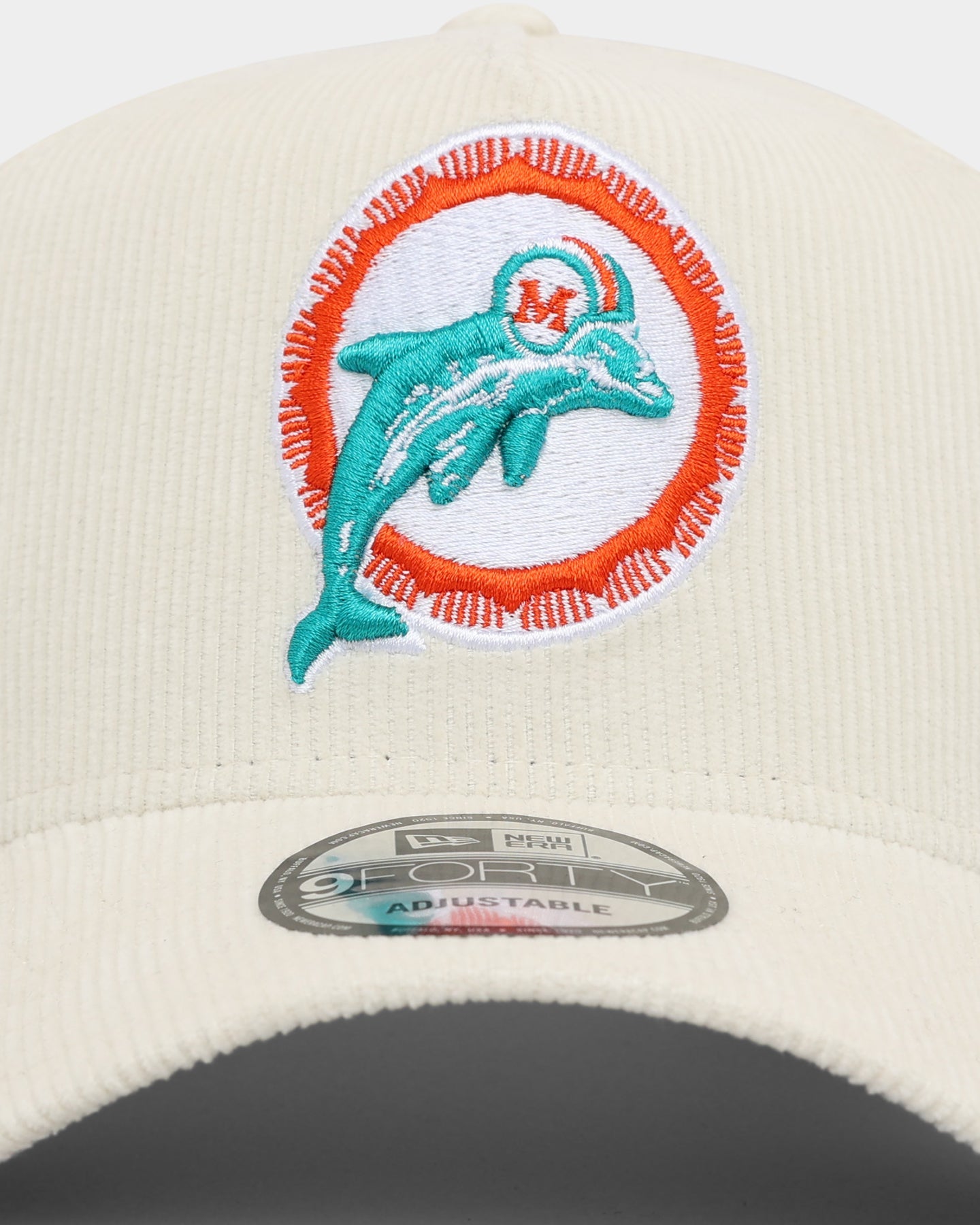 New Era Miami Dolphins 'NFL Season' Corduroy 9FORTY A-Frame Snapback Chrome/OTC