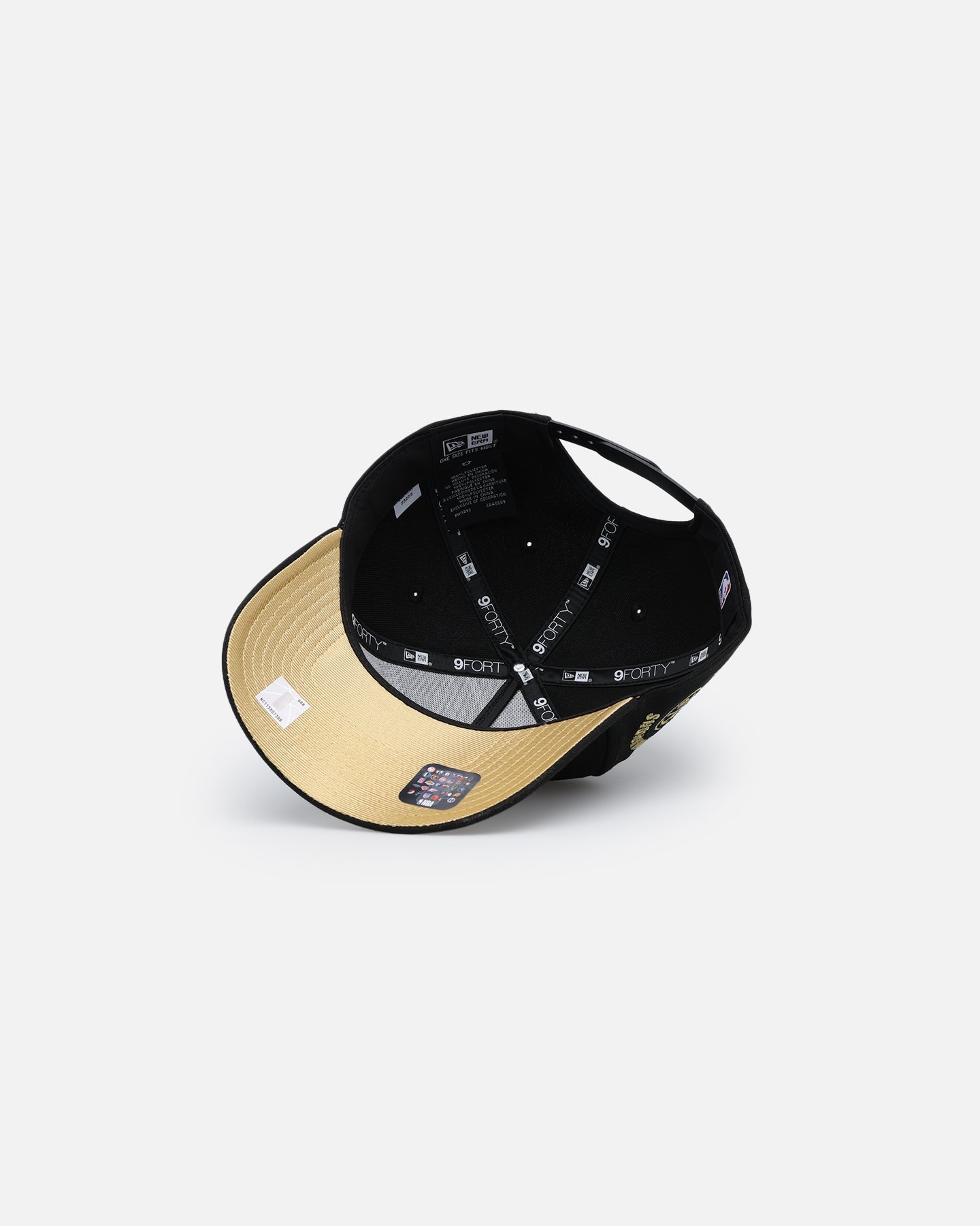 New Era Denver Nuggets 'NBA Gold Links' 9FORTY A-Frame Snapback Black/Gold