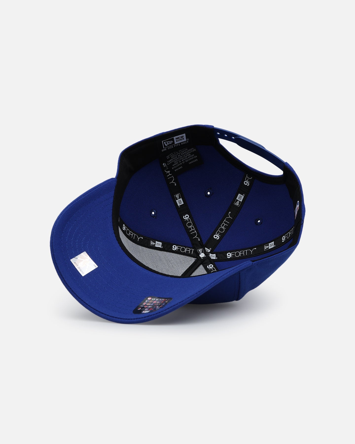 New Era Philadelphia 76ers 'Upside Down NBA' 9FORTY A-Frame Snapback Blue