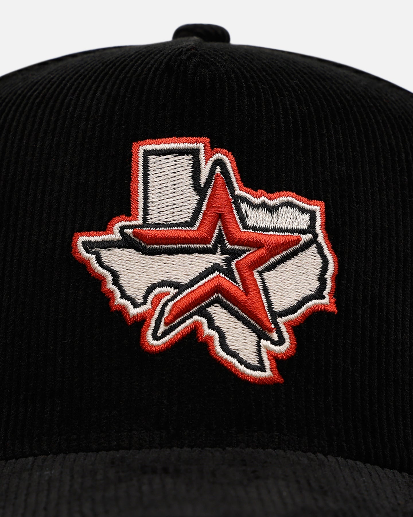 New Era Houston Astros 'Black Cord' 9FORTY A-Frame Corduroy Snapback Black