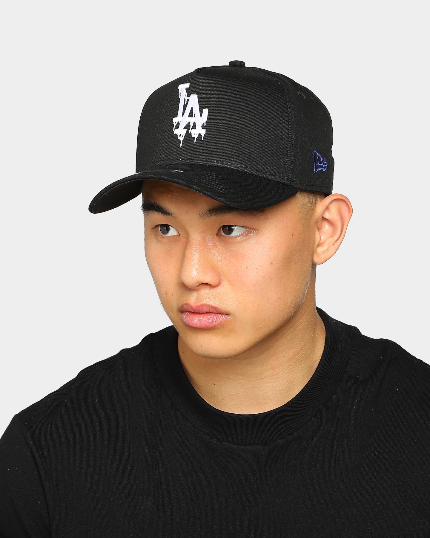 New Era Los Angeles Dodgers Drip Logo 9FORTY A-Frame Snapback Black