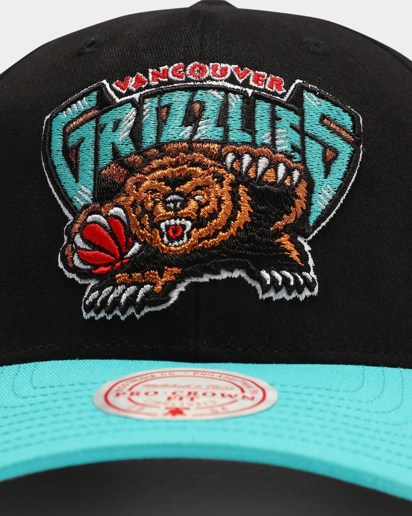 Mitchell & Ness Vancouver Grizzlies Chin It Pro Crown Snapback Black