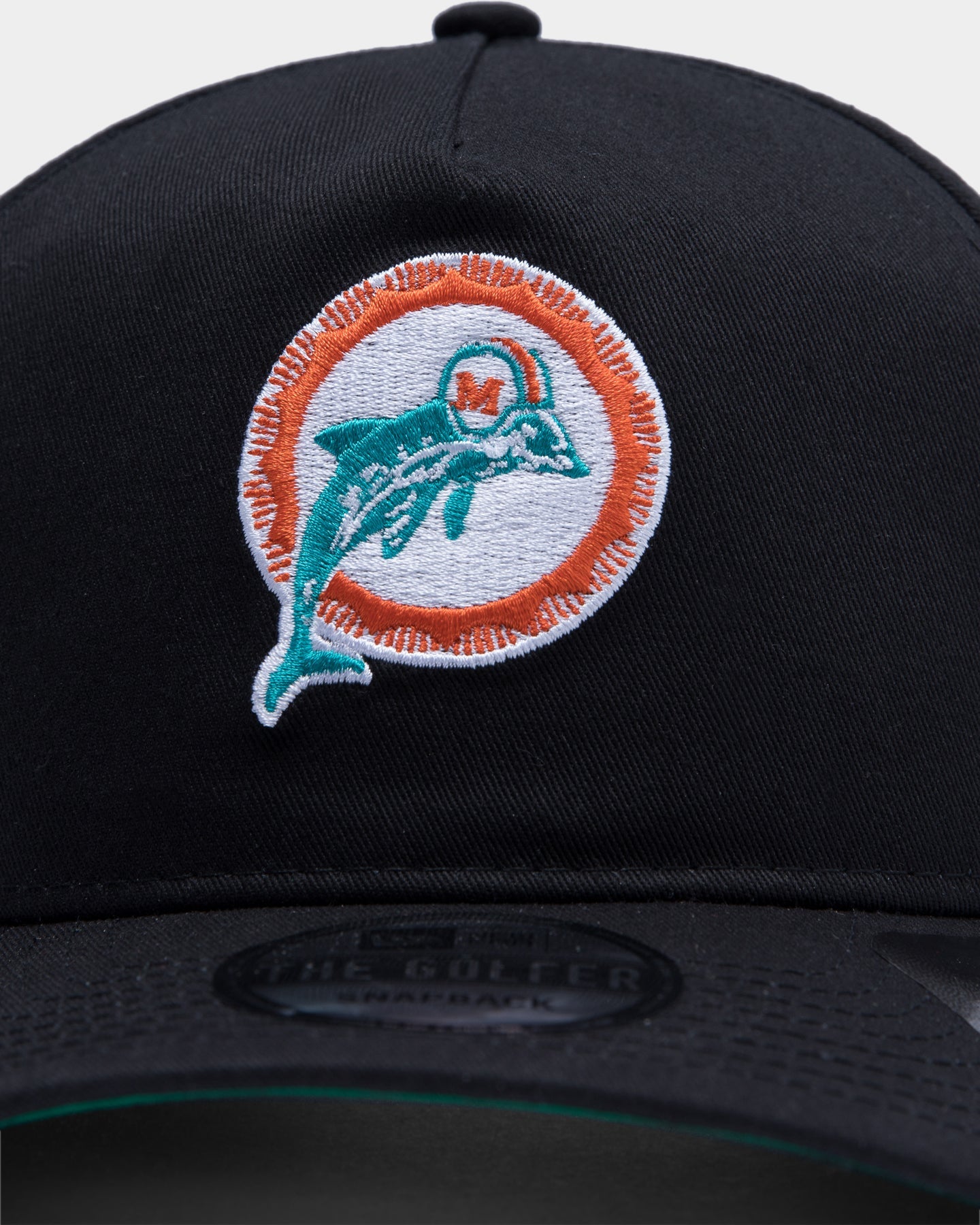New Era Miami Dolphins Old Golfer Snapback Black