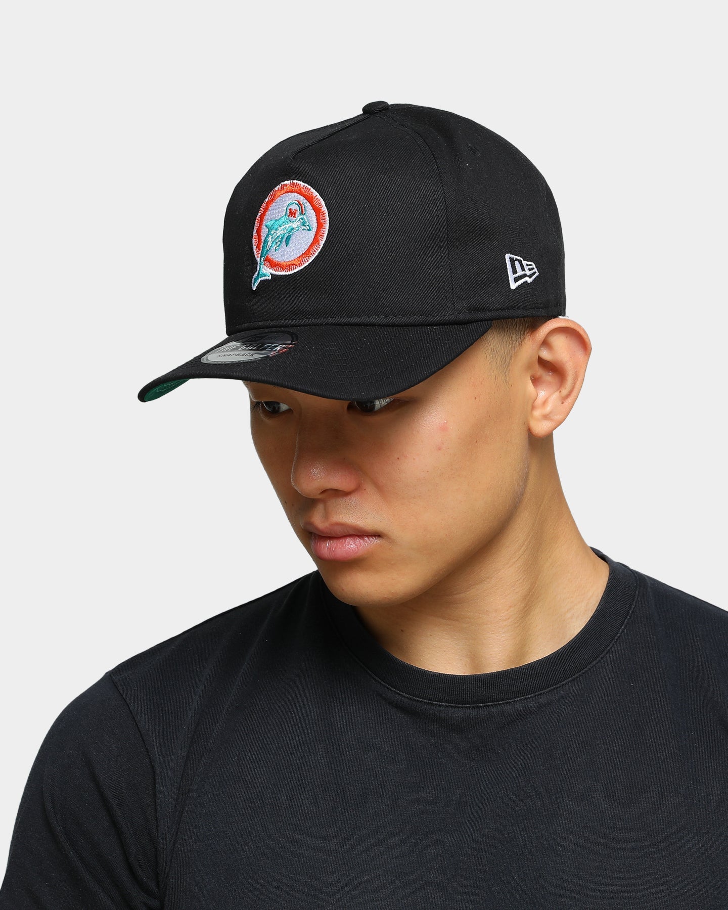 New Era Miami Dolphins Old Golfer Snapback Black