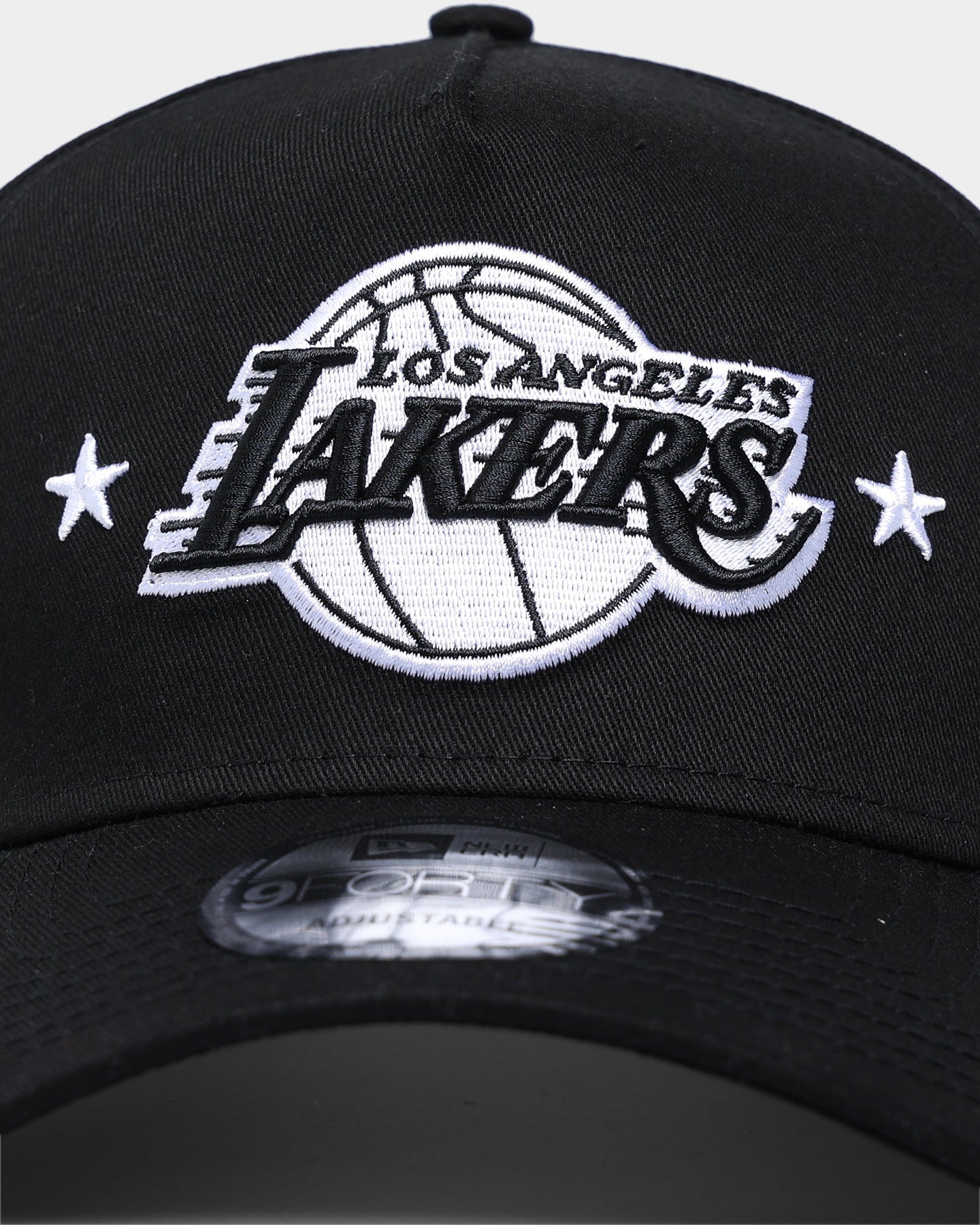 New Era Los Angeles Lakers Star Logo 9FORTY A-Frame Snapback Black