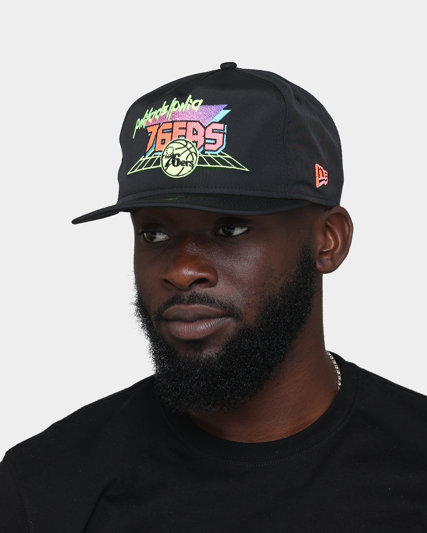 New Era Philadelphia 76ers "Retro Arcade Prolight" Old Golfer Snapback Black