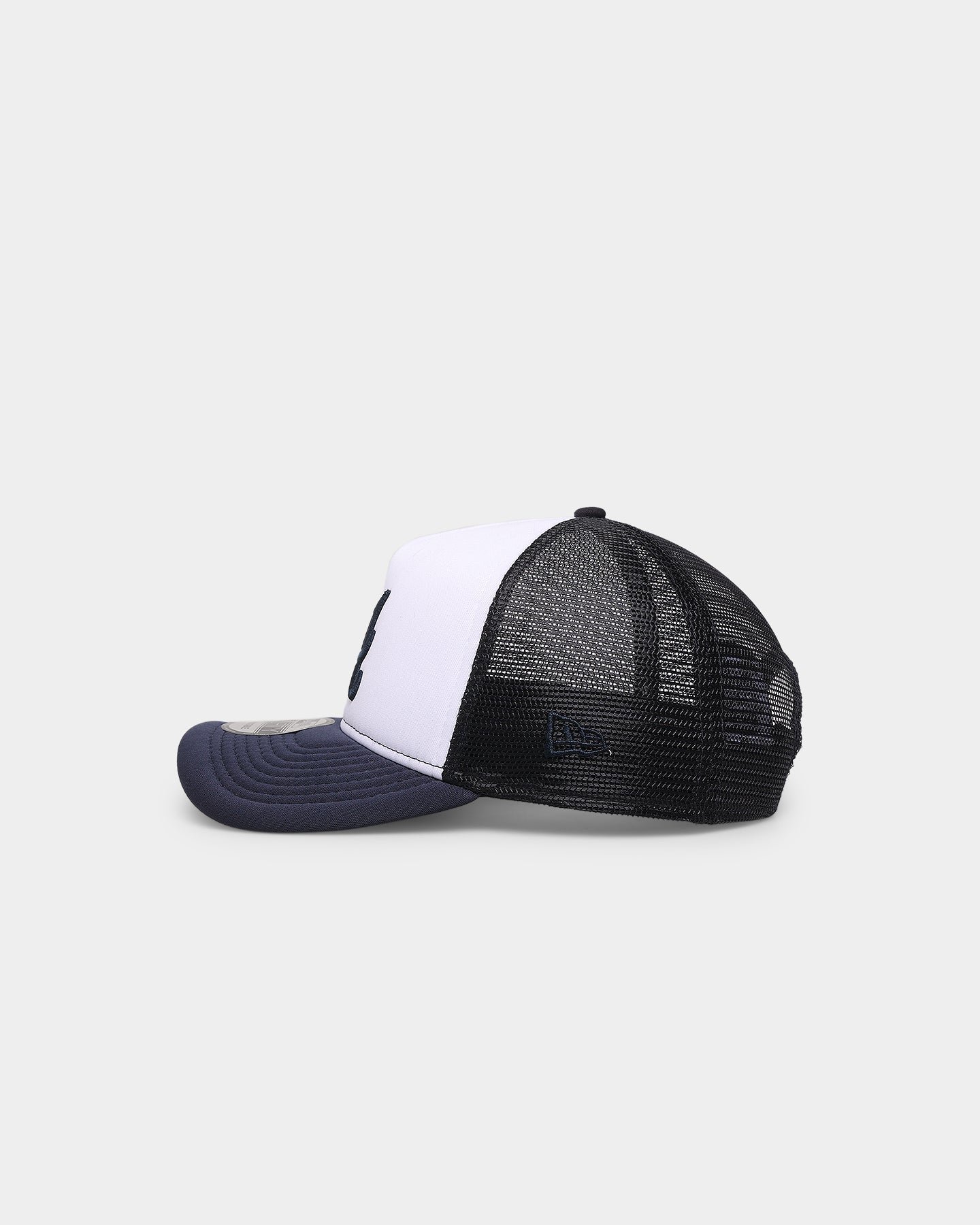 New Era Atlanta Braves 'White OTC' Foam Front 9FORTY A-Frame Trucker Snapback Team/2-Tone