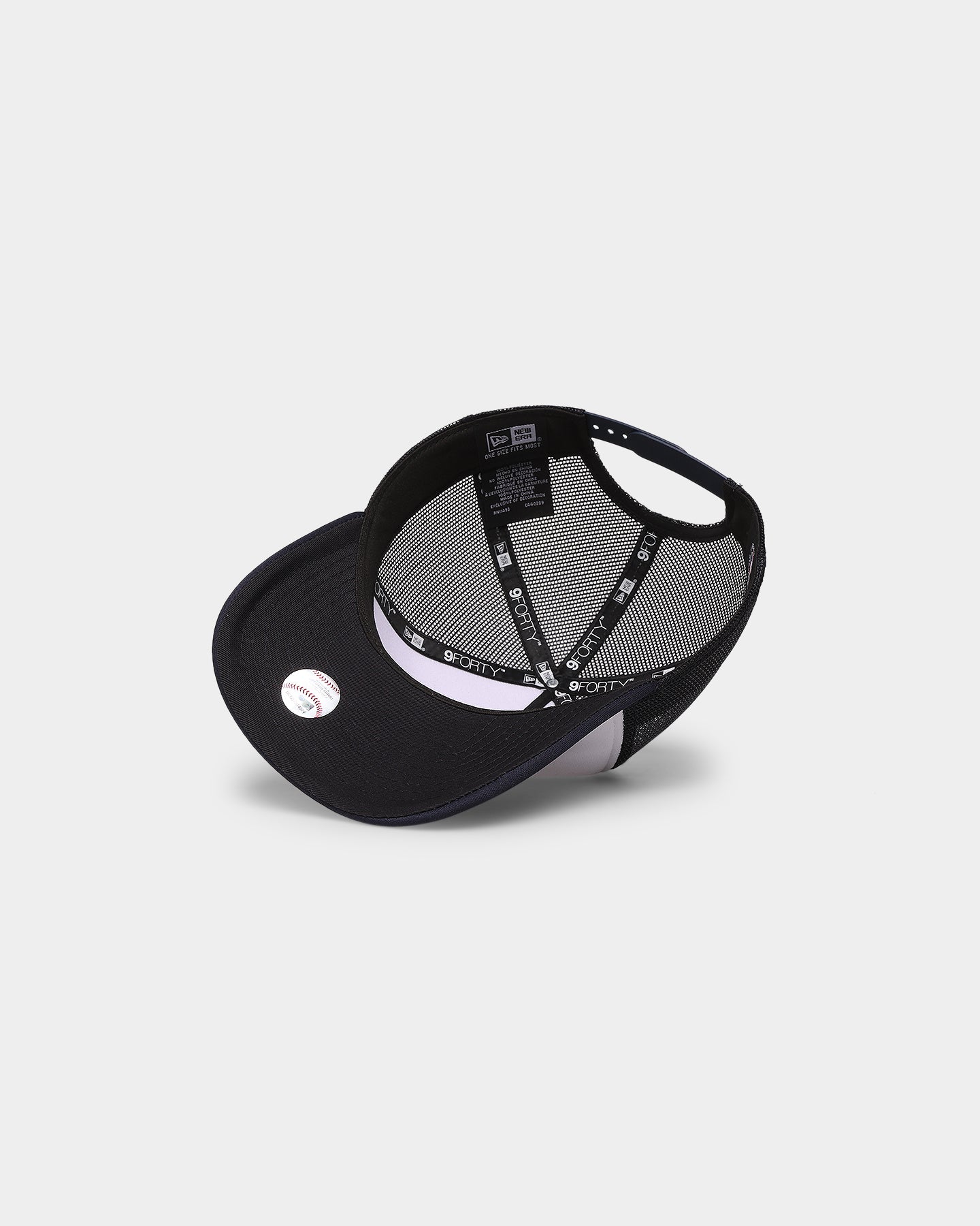 New Era Atlanta Braves 'White OTC' Foam Front 9FORTY A-Frame Trucker Snapback Team/2-Tone