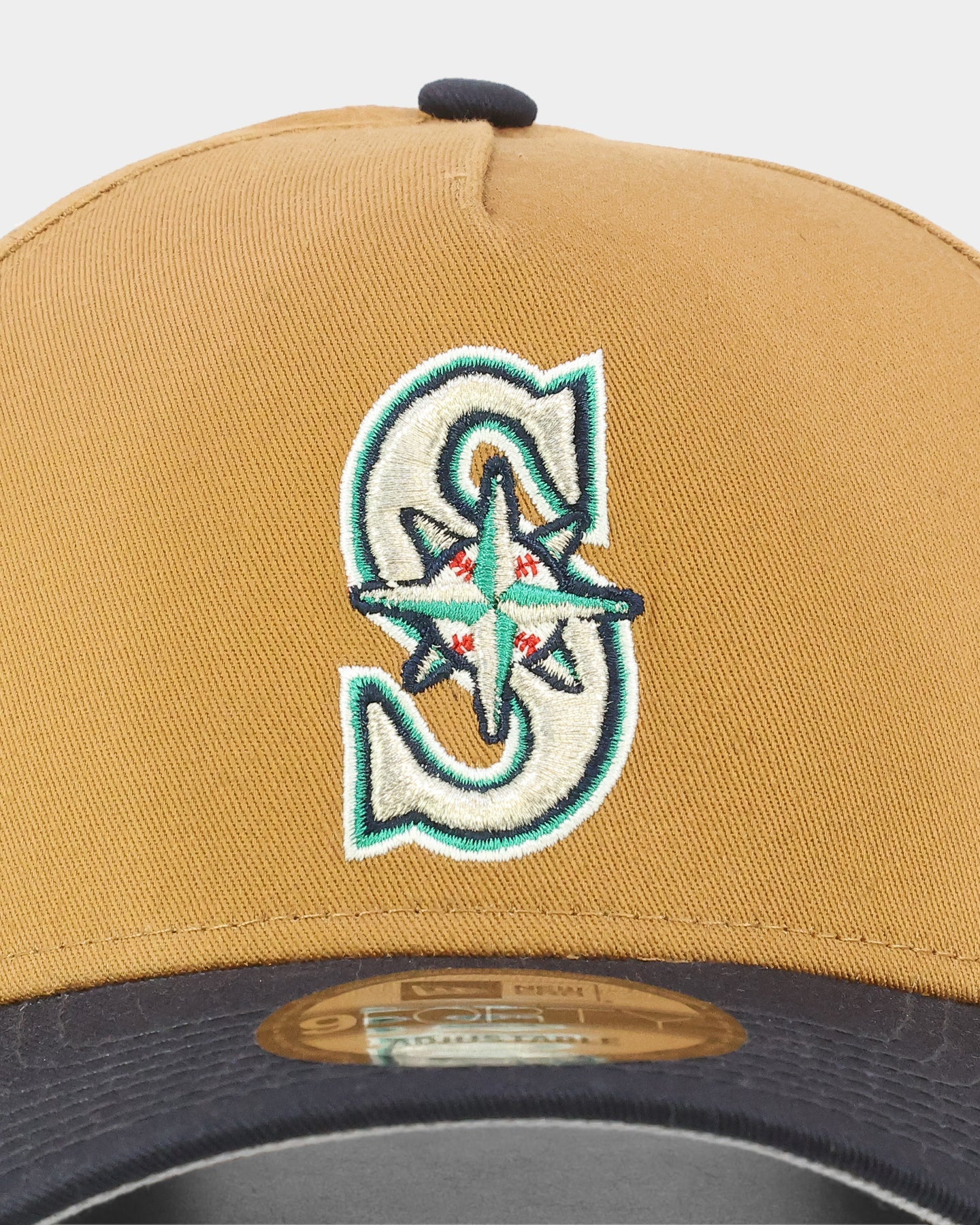 New Era Seattle Mariners 'Midnight Harvest 2-Tone' 9FORTY A-Frame Snapback Wheat/Navy