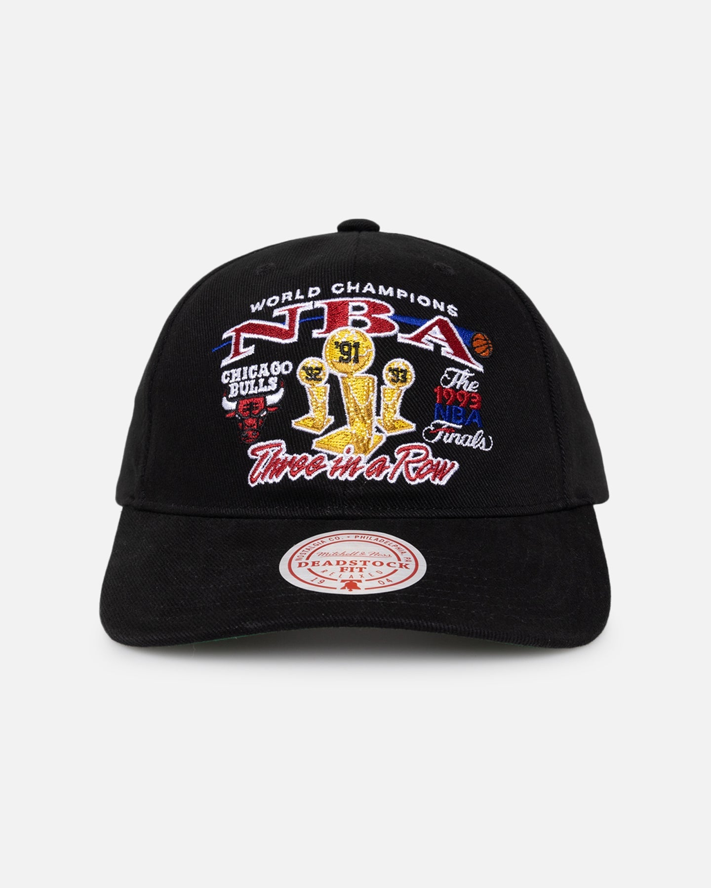Mitchell & Ness Chicago Bulls NBA Finals Pro Crown Snapback Black