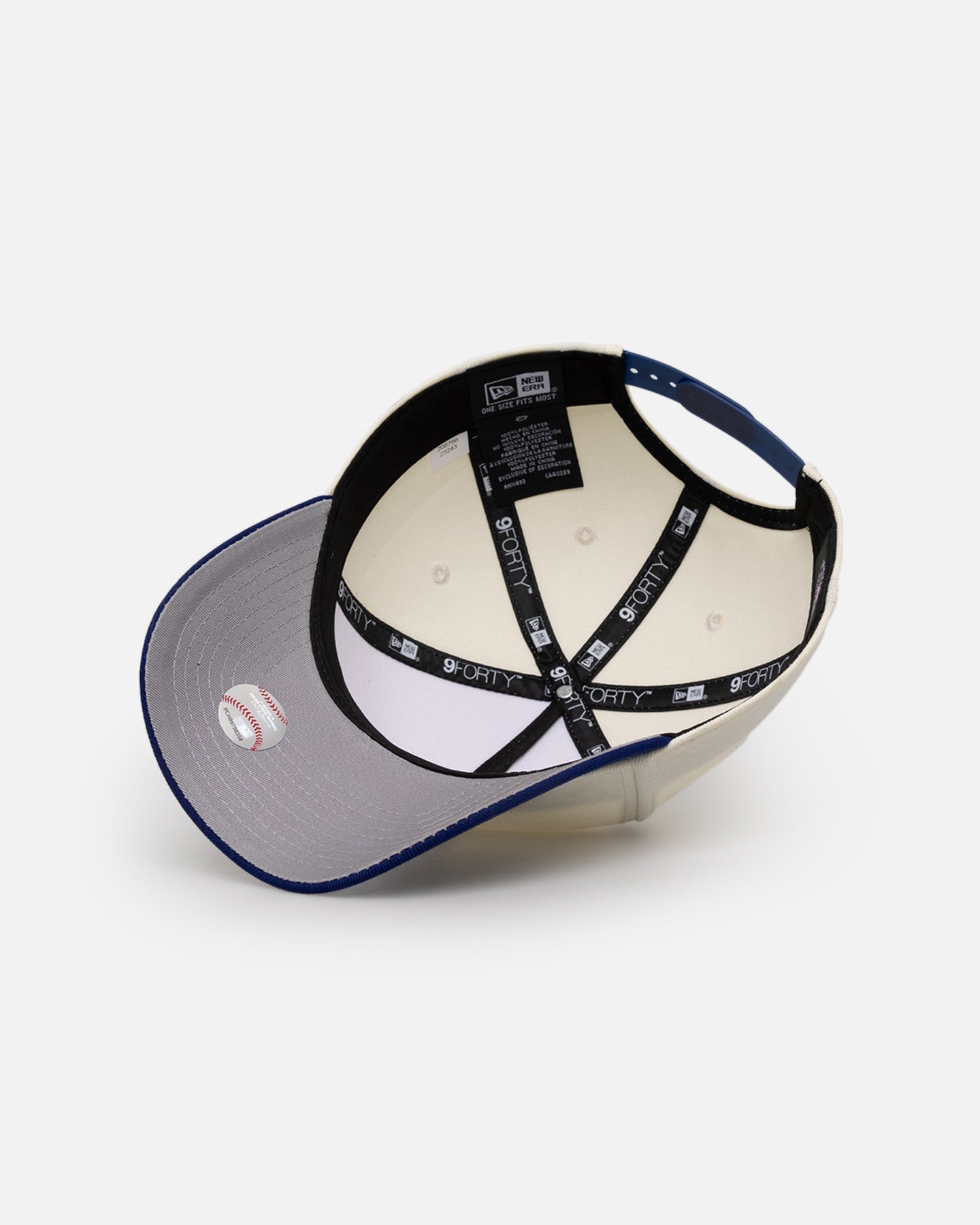 New Era Los Angeles Dodgers 'Upside Down LA Logo' 9FORTY A-Frame Snapback Chrome/Dark Royal