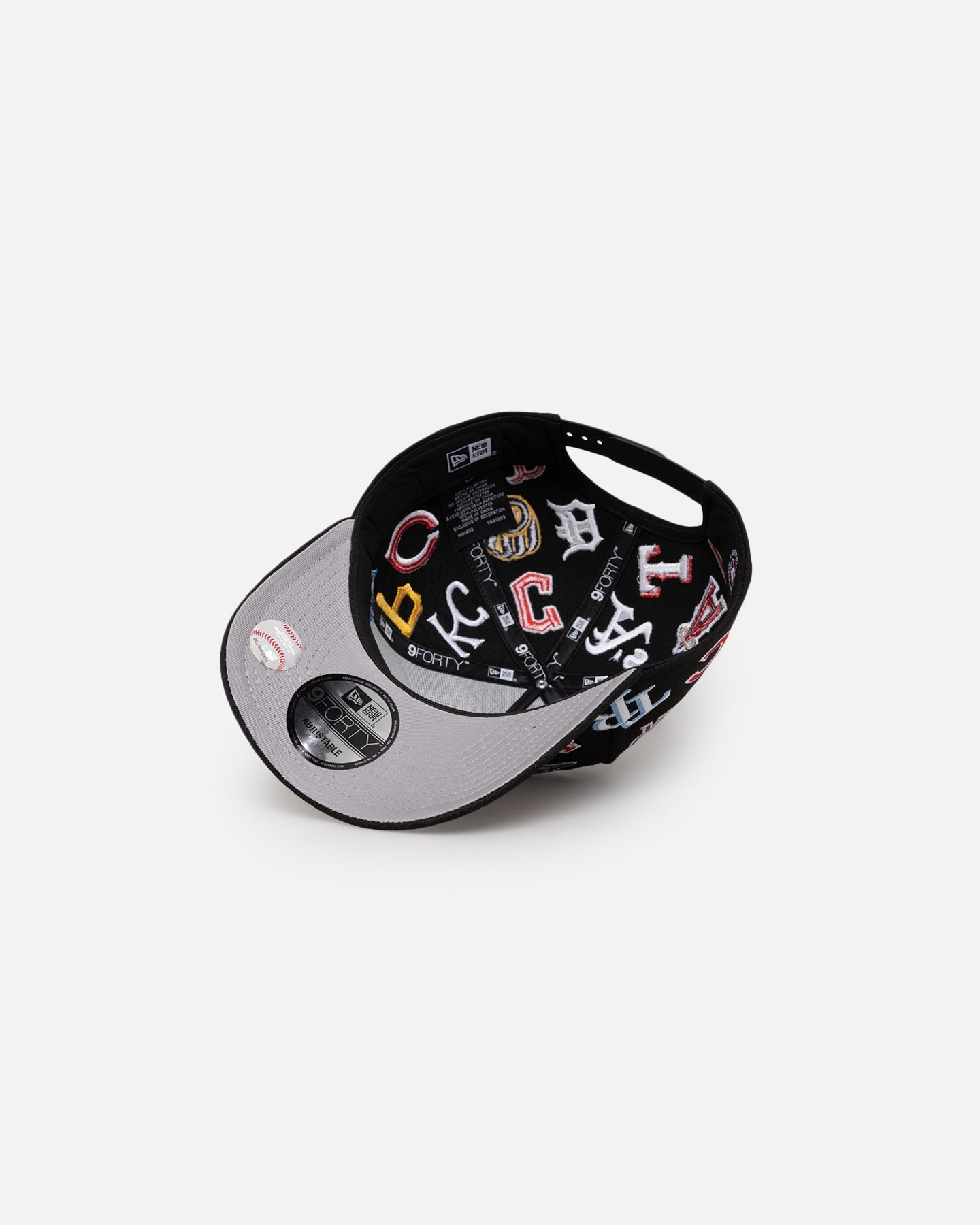 New Era MLB All Over 9FORTY A-Frame Snapback Black