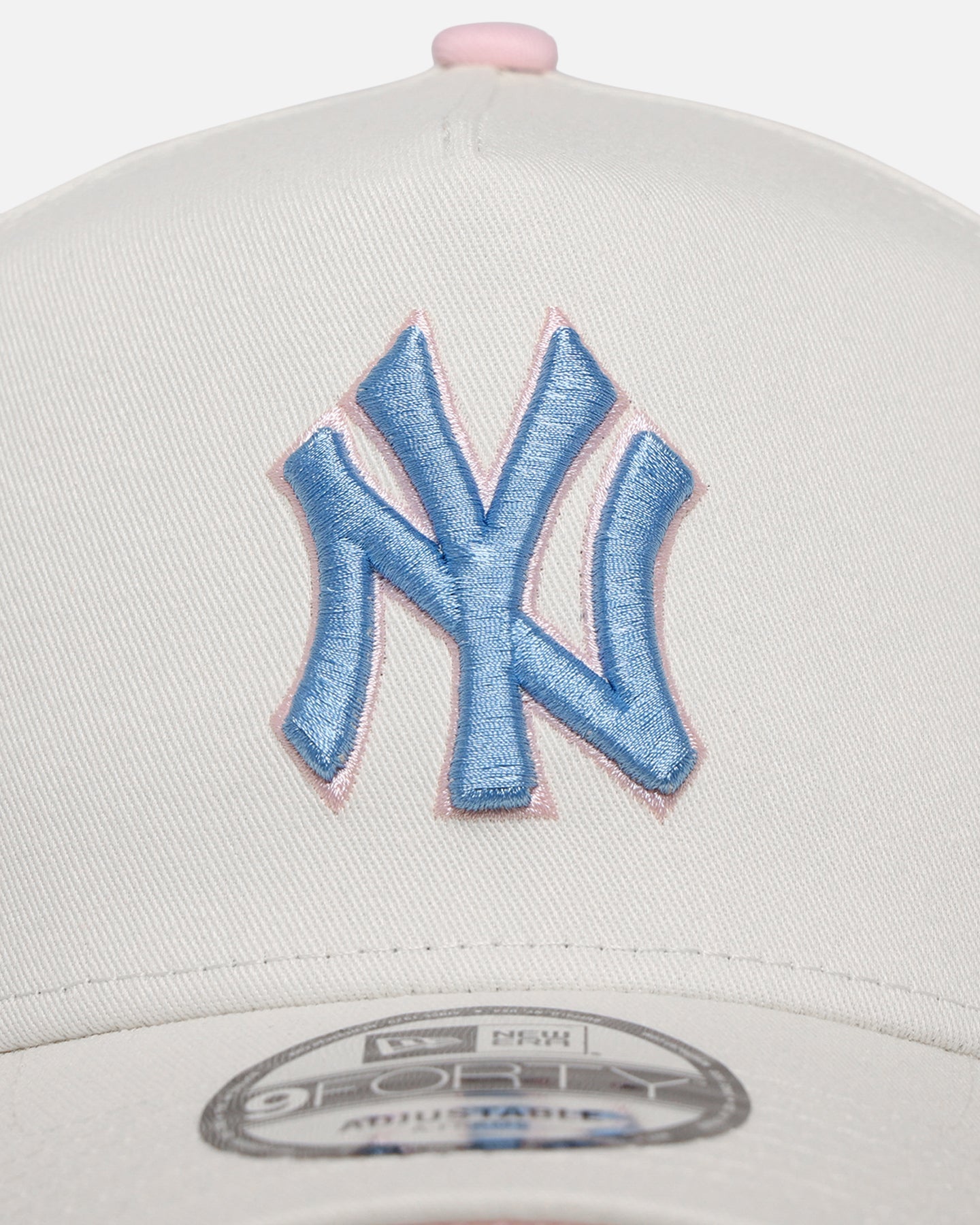 New Era New York Yankees 'Pastel' 9FORTY A-Frame Snapback Chrome White
