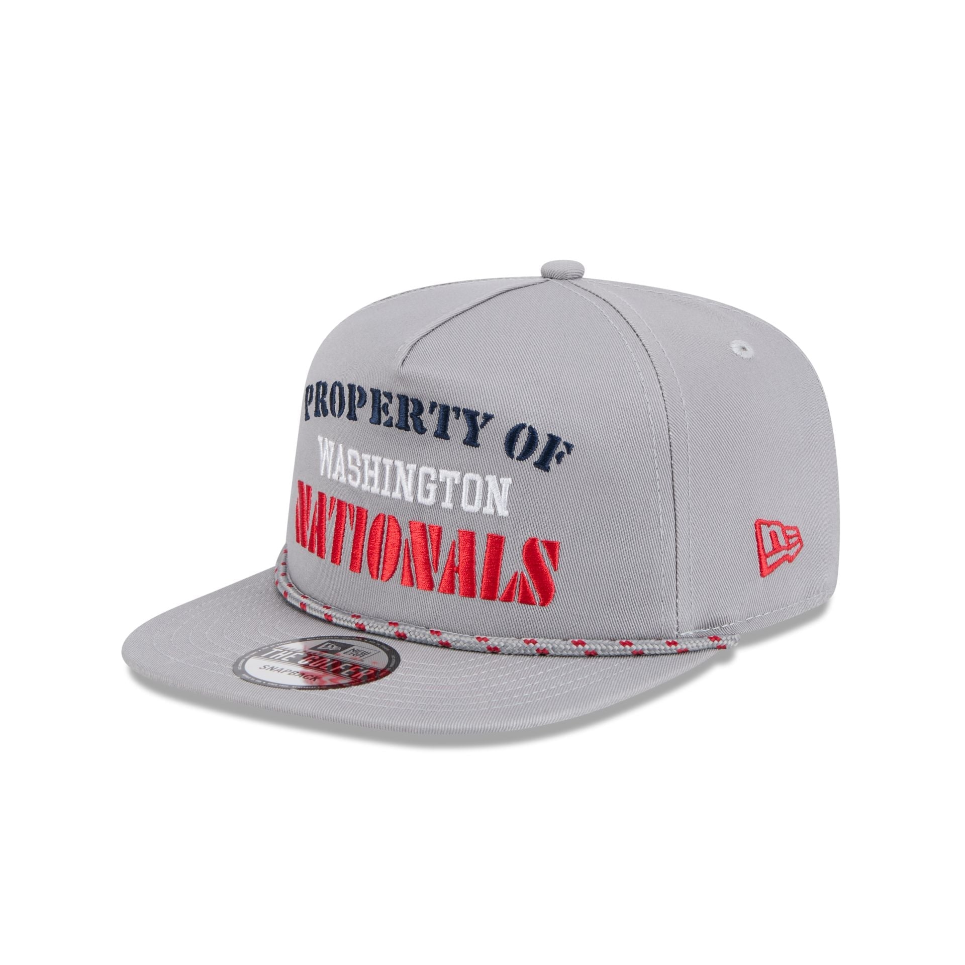 Washington Nationals Vintage Gray Rope Golfer Hat