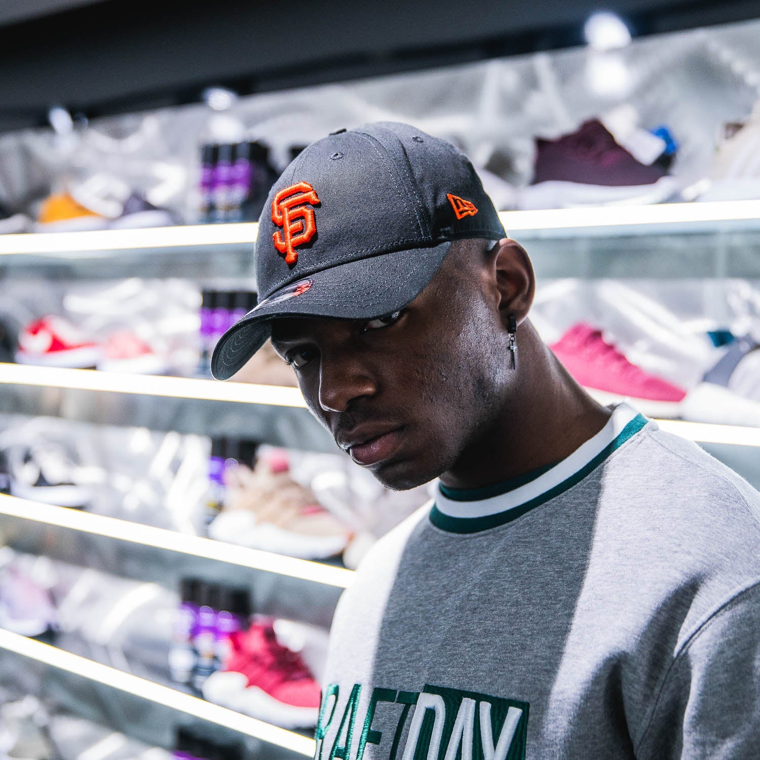 New Era Giants 9FORTY Strapback Black/Orange