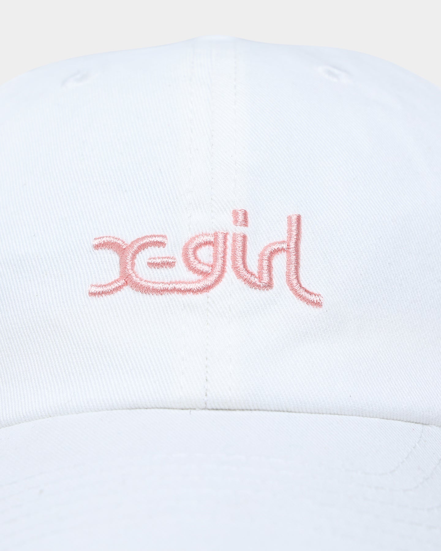 X-Girl Women's Mills Logo Cap White