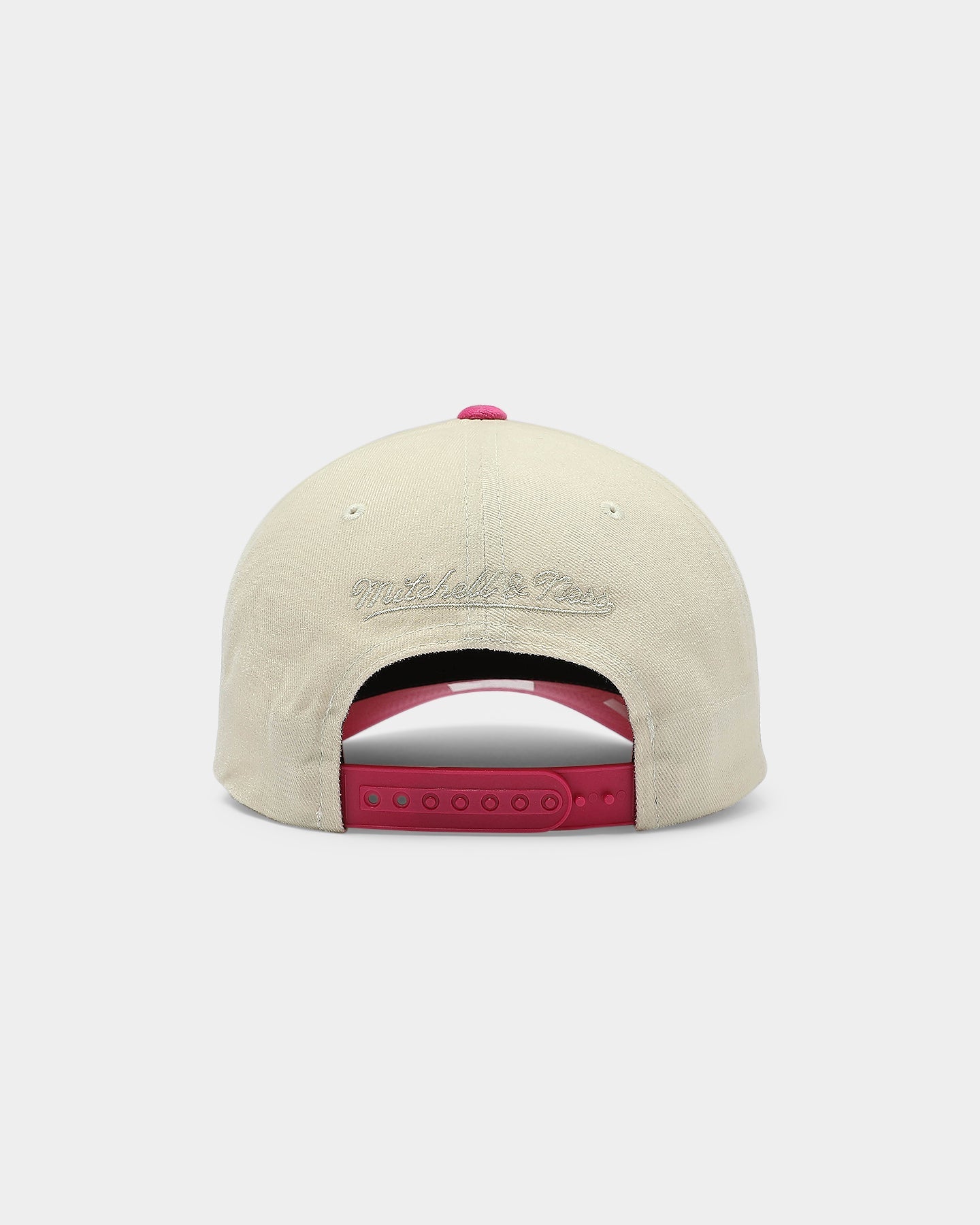 Mitchell & Ness San Antonio Spurs Pro Crown Snapback Off White/Pink