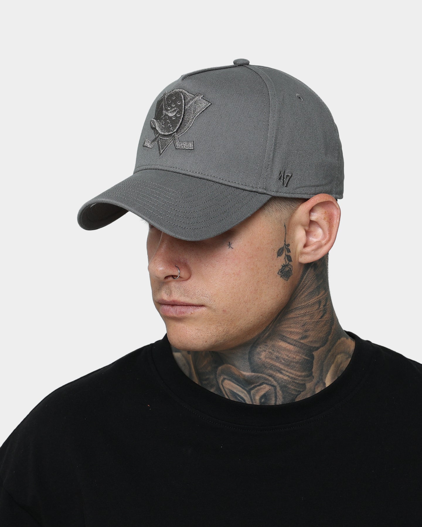 47 Brand Anaheim Ducks 'Moon Rock Grey' MVP DT Snapback Dark Grey