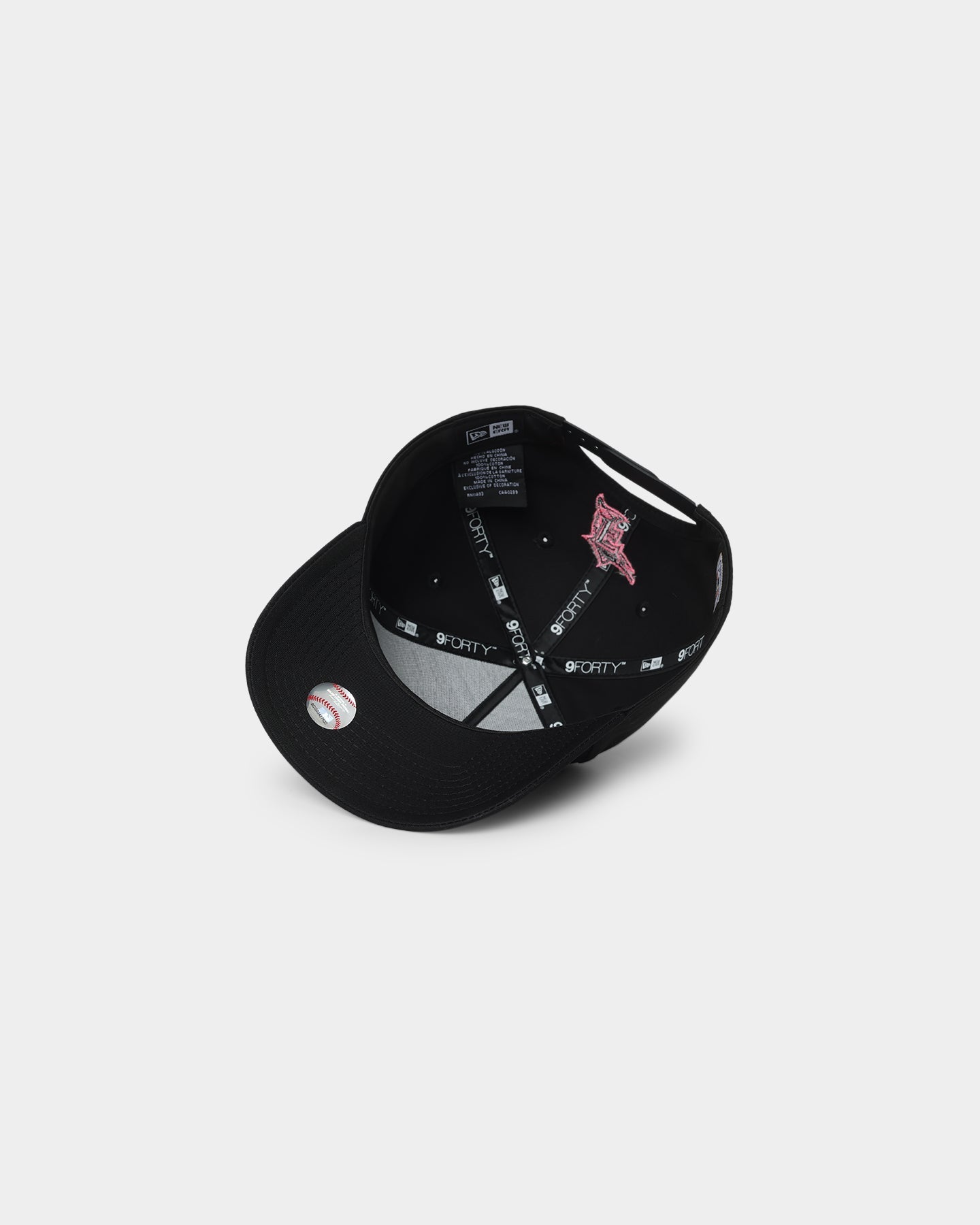 New Era Florida Marlins Neon Pink 9FORTY A-Frame Snapback Black/Neon