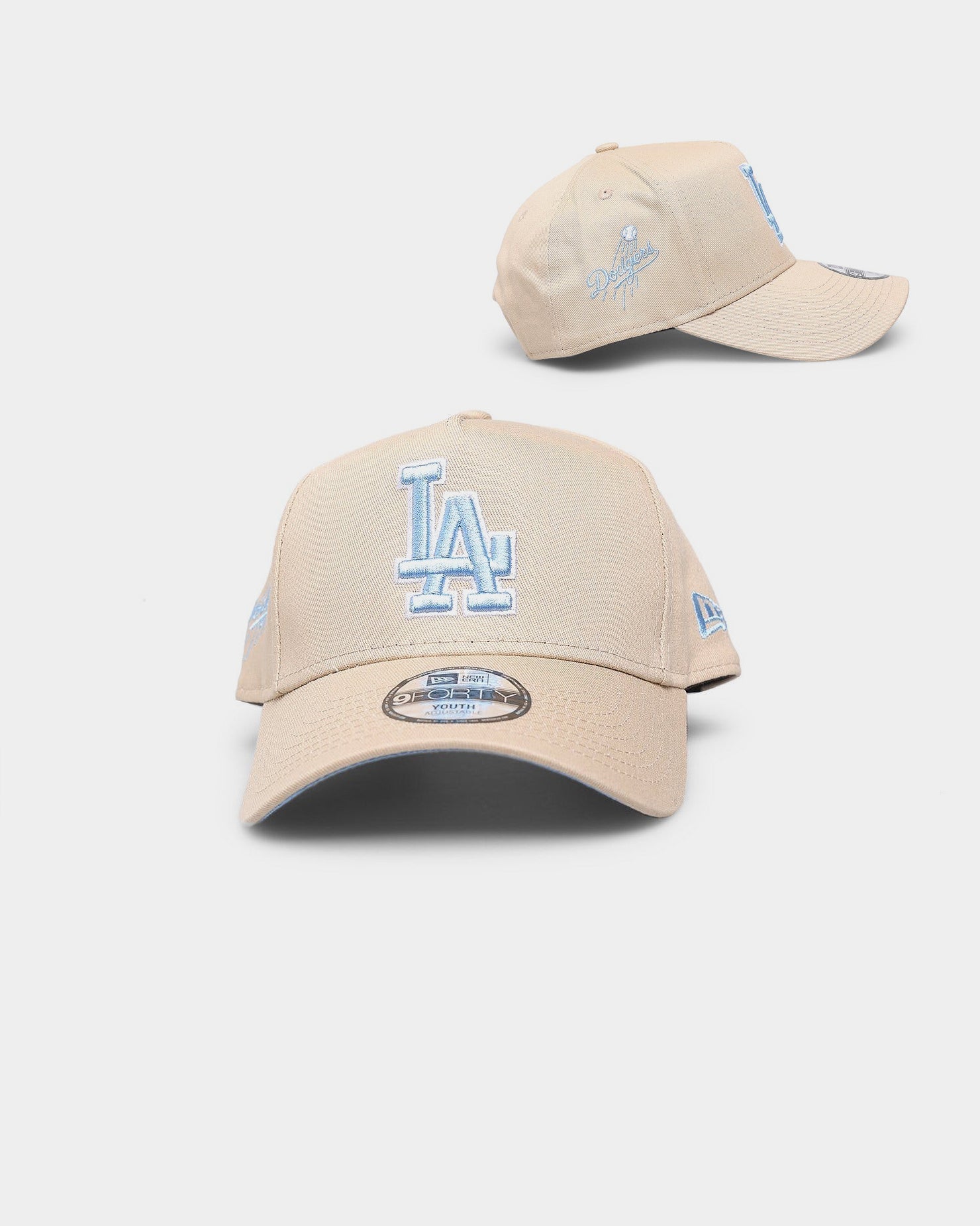 New Era Kids' Los Angeles Dodgers 'Sandy Skies' 9FORTY A-Frame Snapback Tumbleweed/Sky