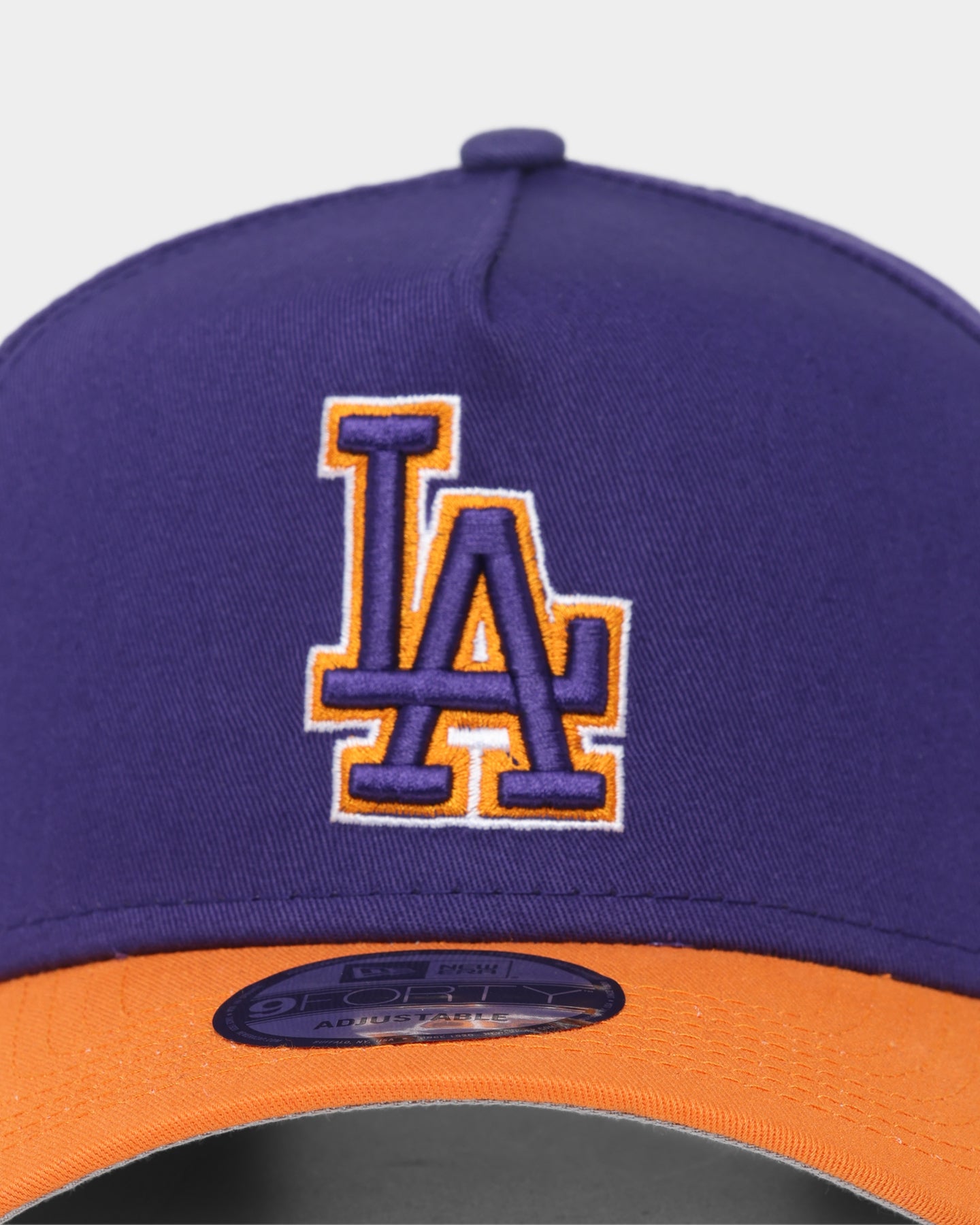 New Era Los Angeles Dodgers "Purple Valley" 9FORTY A-Frame Snapback Purple/Orange