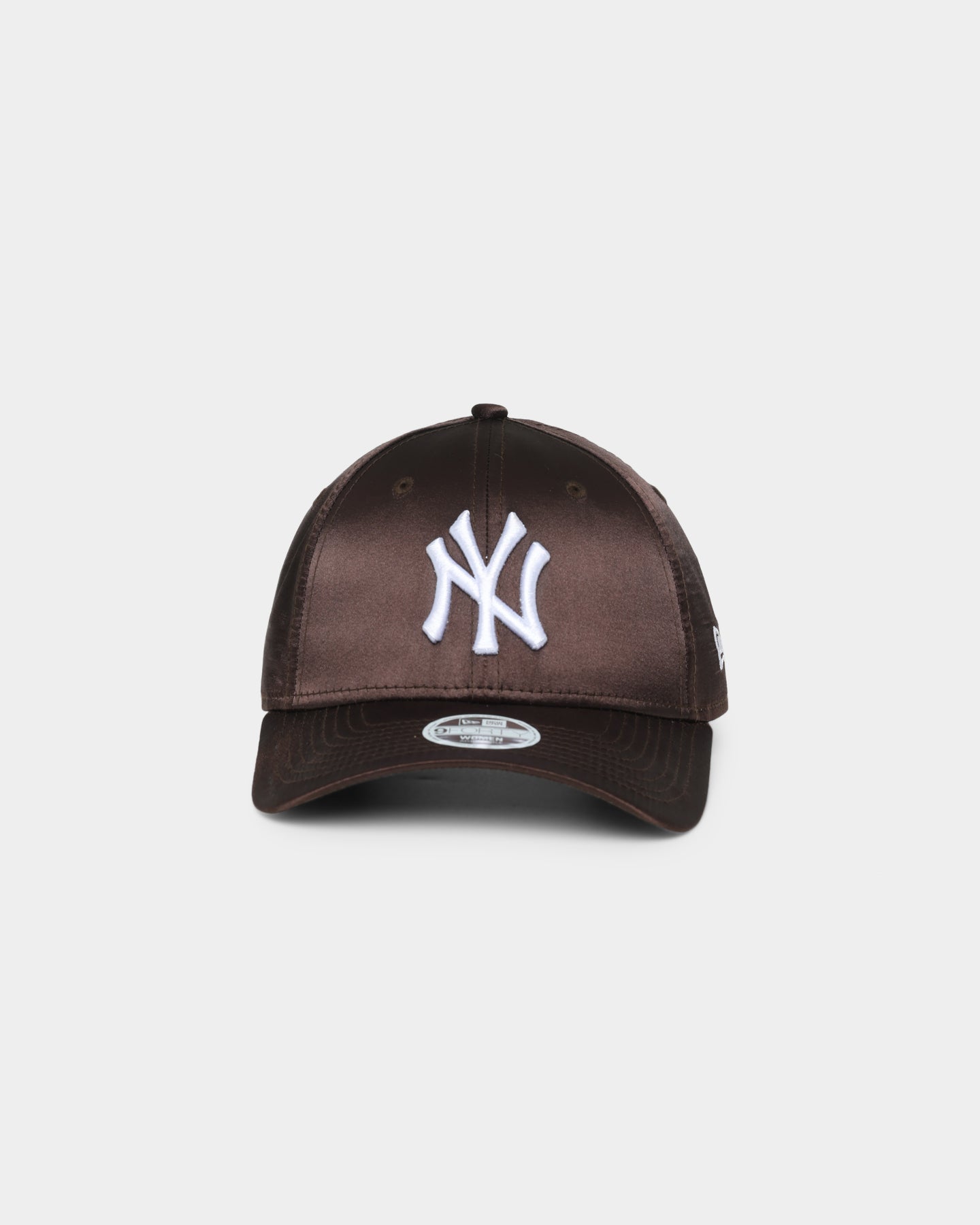 New Era Women's New York Yankees 'Satin' 9FORTY Cloth Strapback Walnut