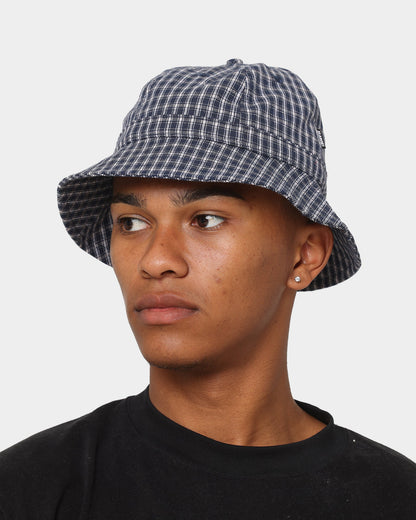 XLARGE Check Bell Bucket Hat Navy