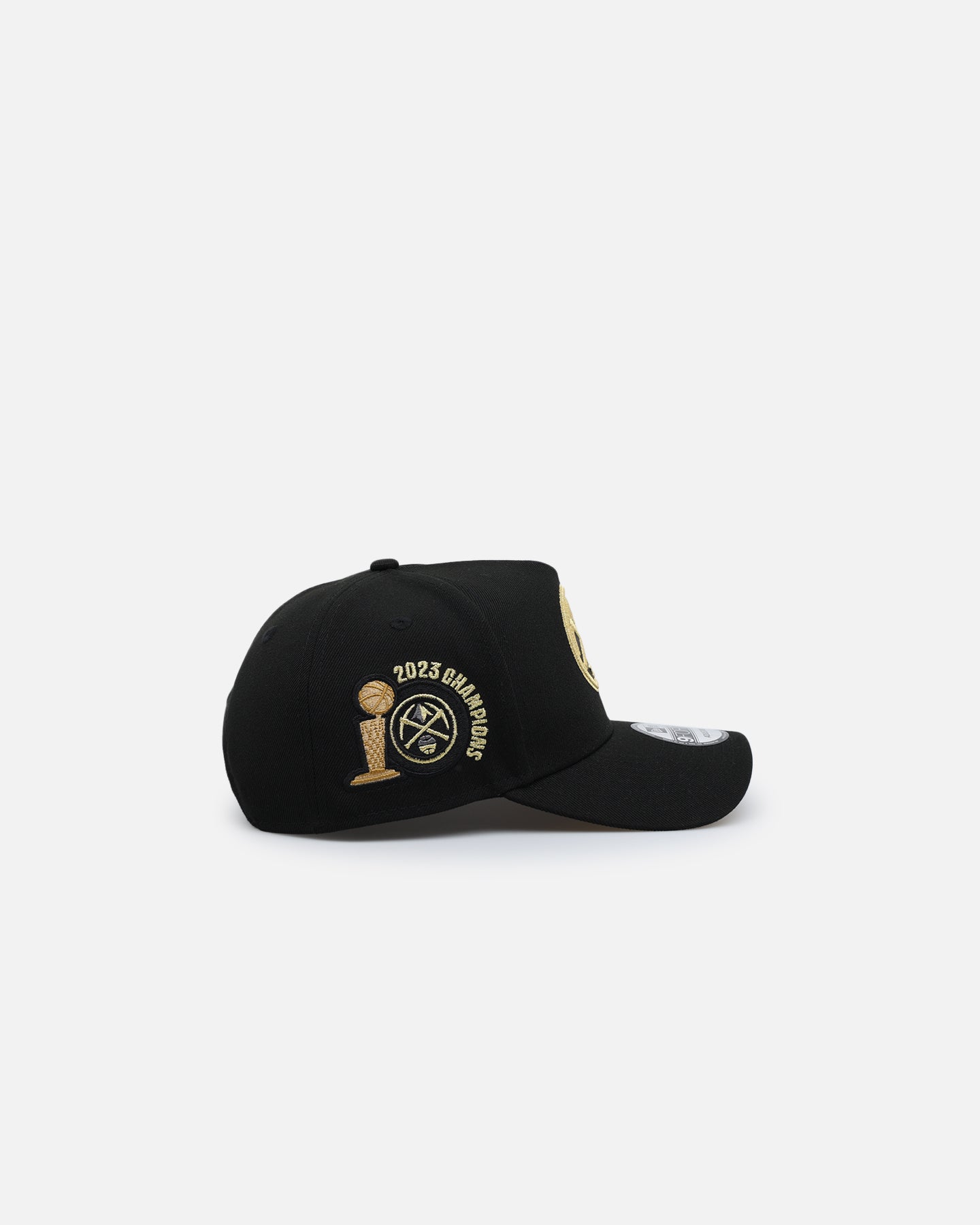 New Era Denver Nuggets 'NBA Gold Links' 9FORTY A-Frame Snapback Black/Gold