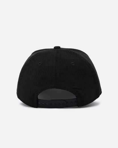 New Era Boston Red Sox 'Corduroy Roses' Golfer Pre-Curved Snapback Black Corduroy/White