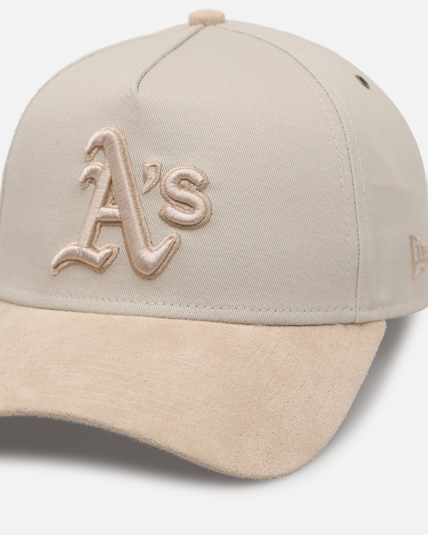New Era Oakland Athletics 'Cream Suede' 9FORTY A-Frame Strapback Stone/Oatmilk