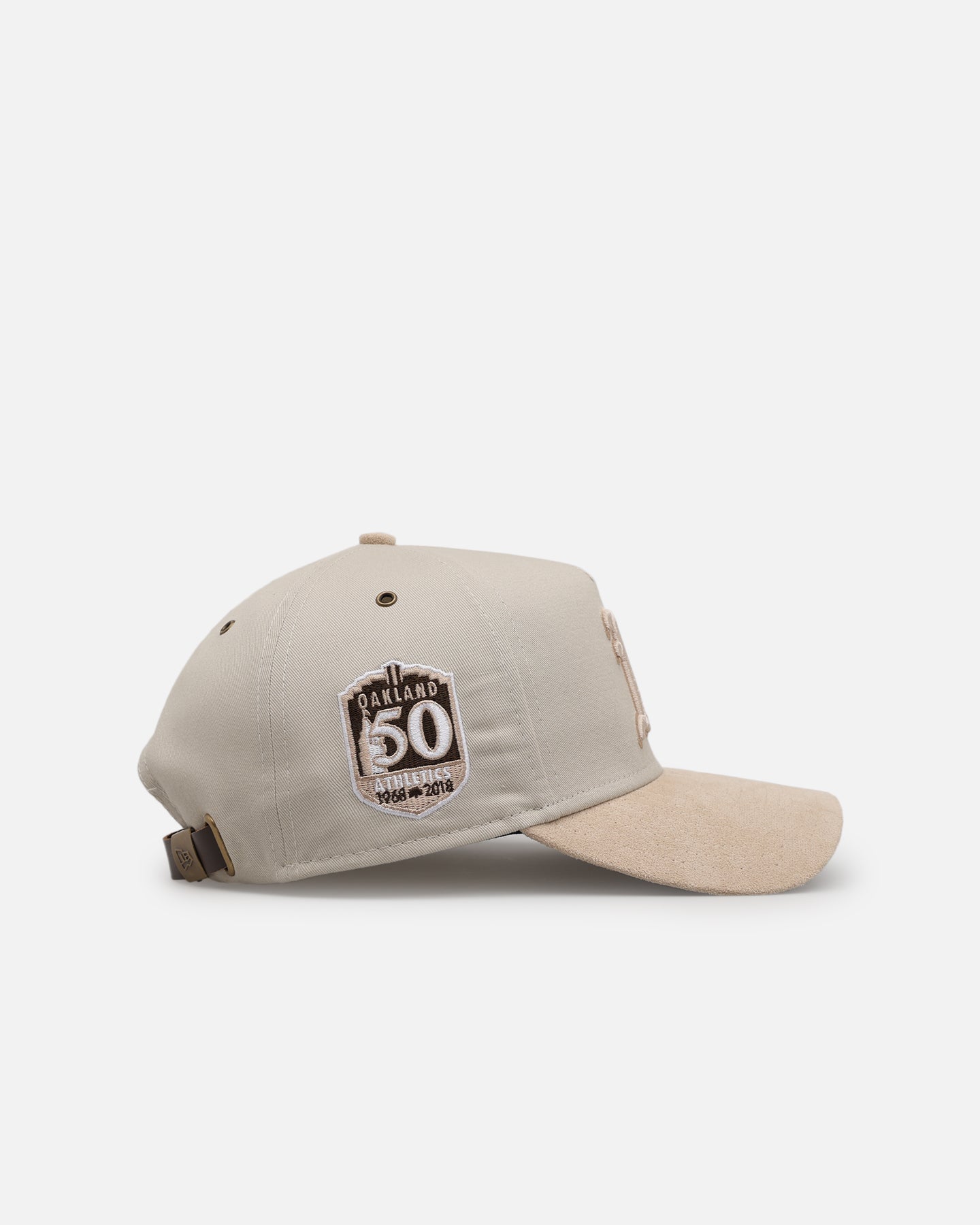New Era Oakland Athletics 'Cream Suede' 9FORTY A-Frame Strapback Stone/Oatmilk