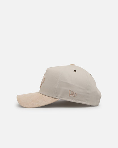 New Era Oakland Athletics 'Cream Suede' 9FORTY A-Frame Strapback Stone/Oatmilk