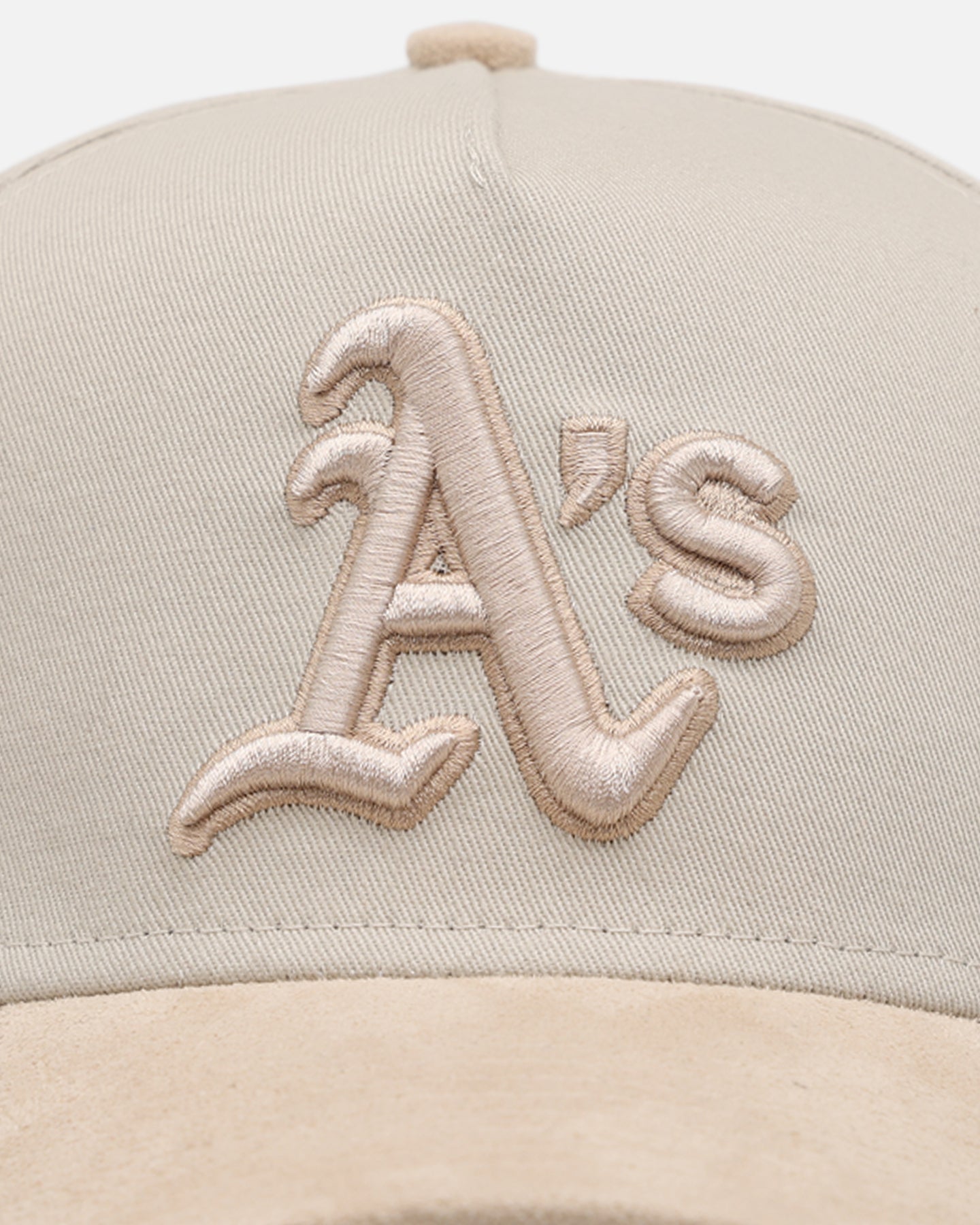 New Era Oakland Athletics 'Cream Suede' 9FORTY A-Frame Strapback Stone/Oatmilk