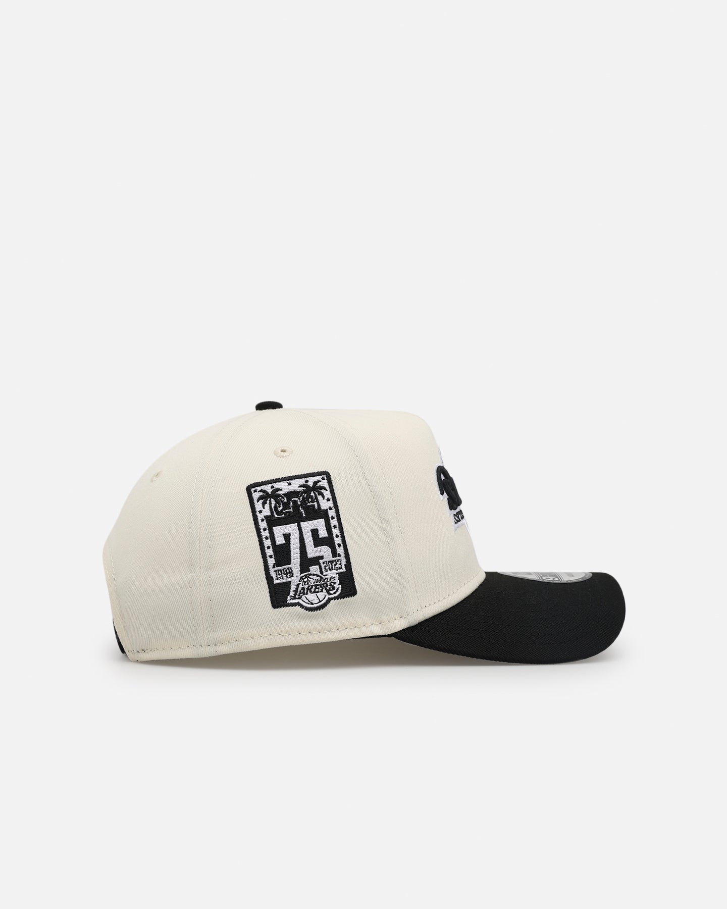 New Era Los Angeles Lakers 'Chrome Black Upside Down Logo' 9FORTY A-Frame Snapback Chrome/Black