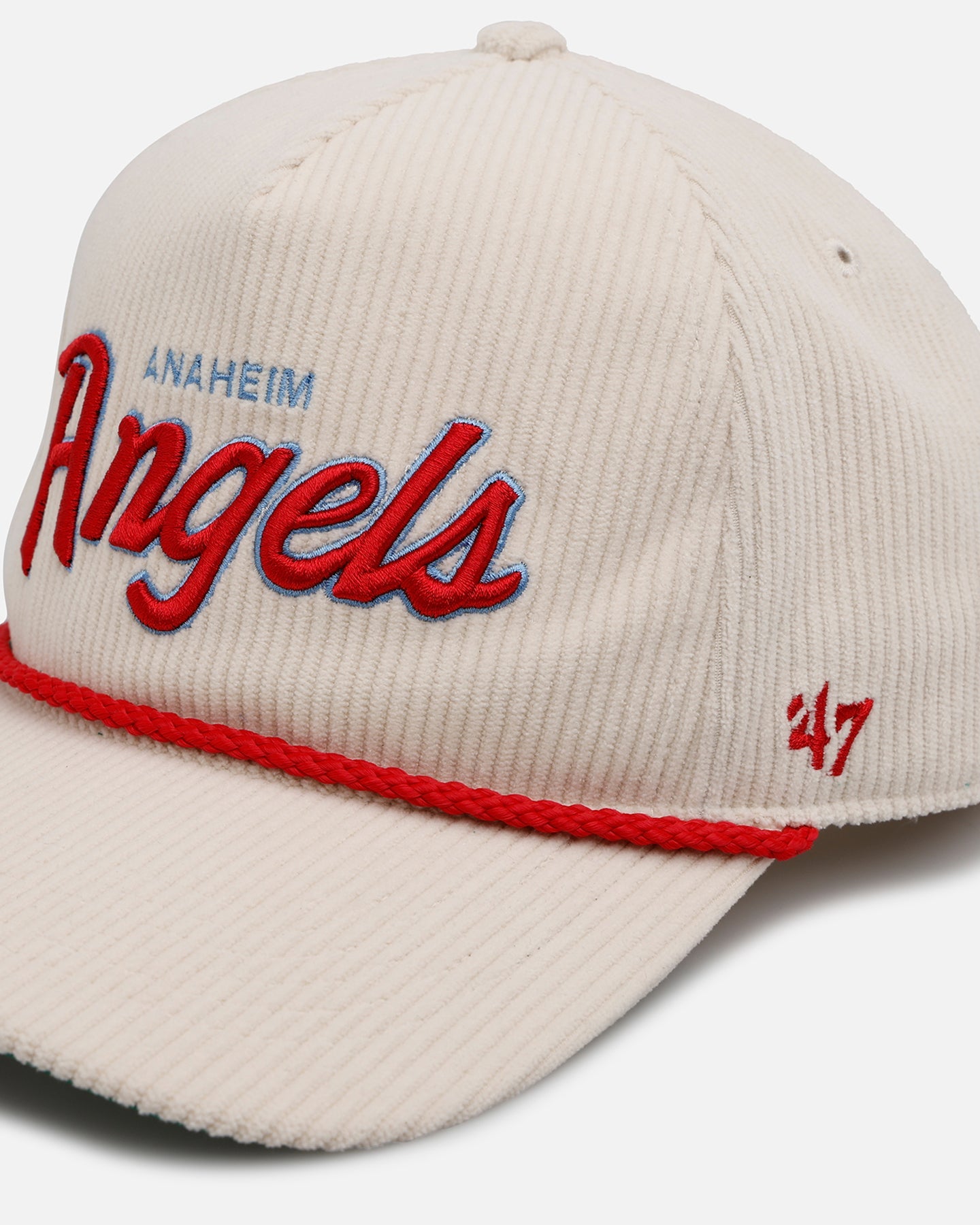 47 Brand Anaheim Angels 'Natural Script' Premium Hitch Corduroy Snapback Natural