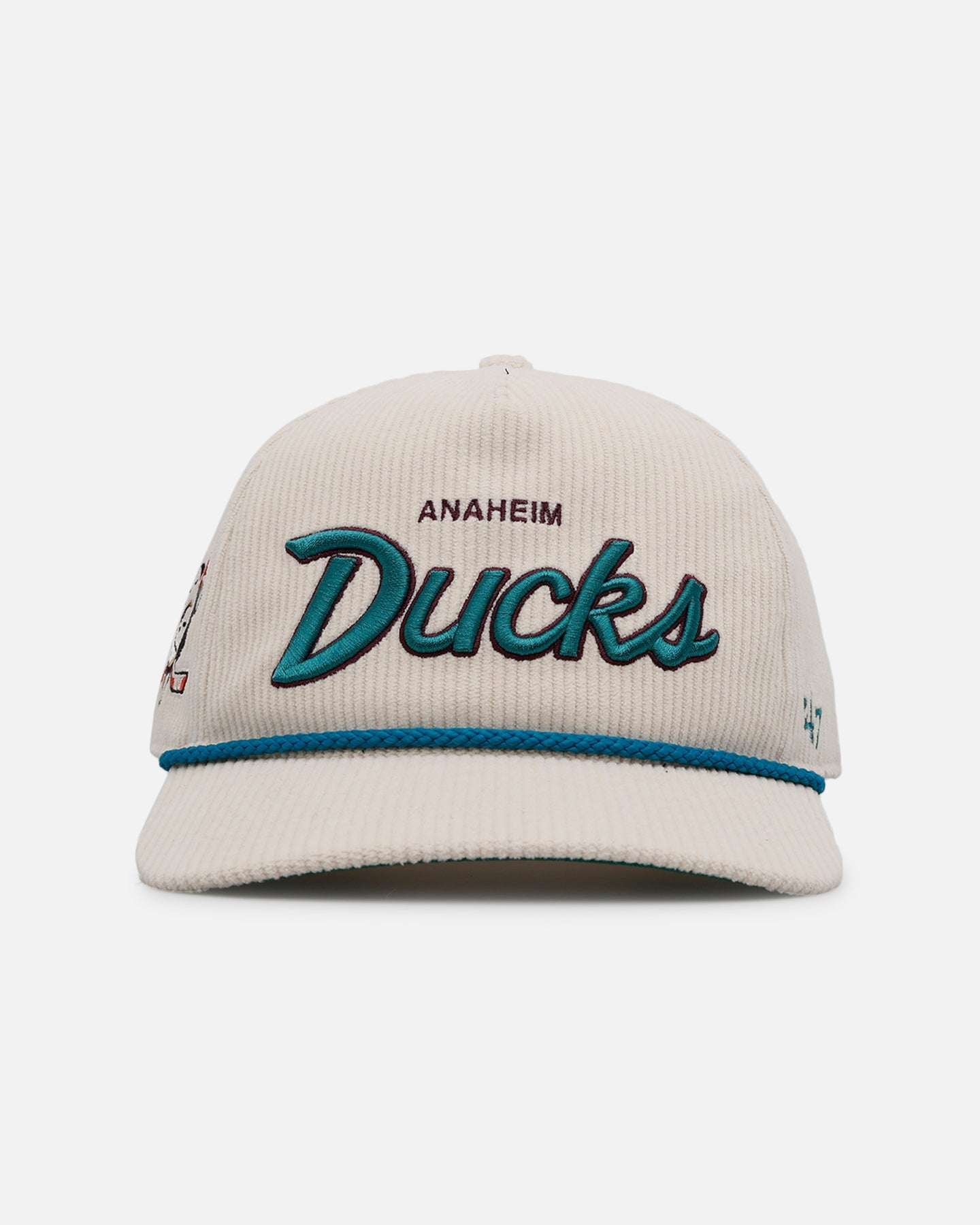 47 Brand Anaheim Ducks 'Natural Script' Premium Hitch Corduroy Snapback Natural