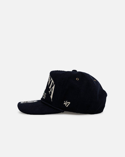 47 Brand Atlanta Braves 'Pitchout' 47 Hitch Corduroy Snapback Navy