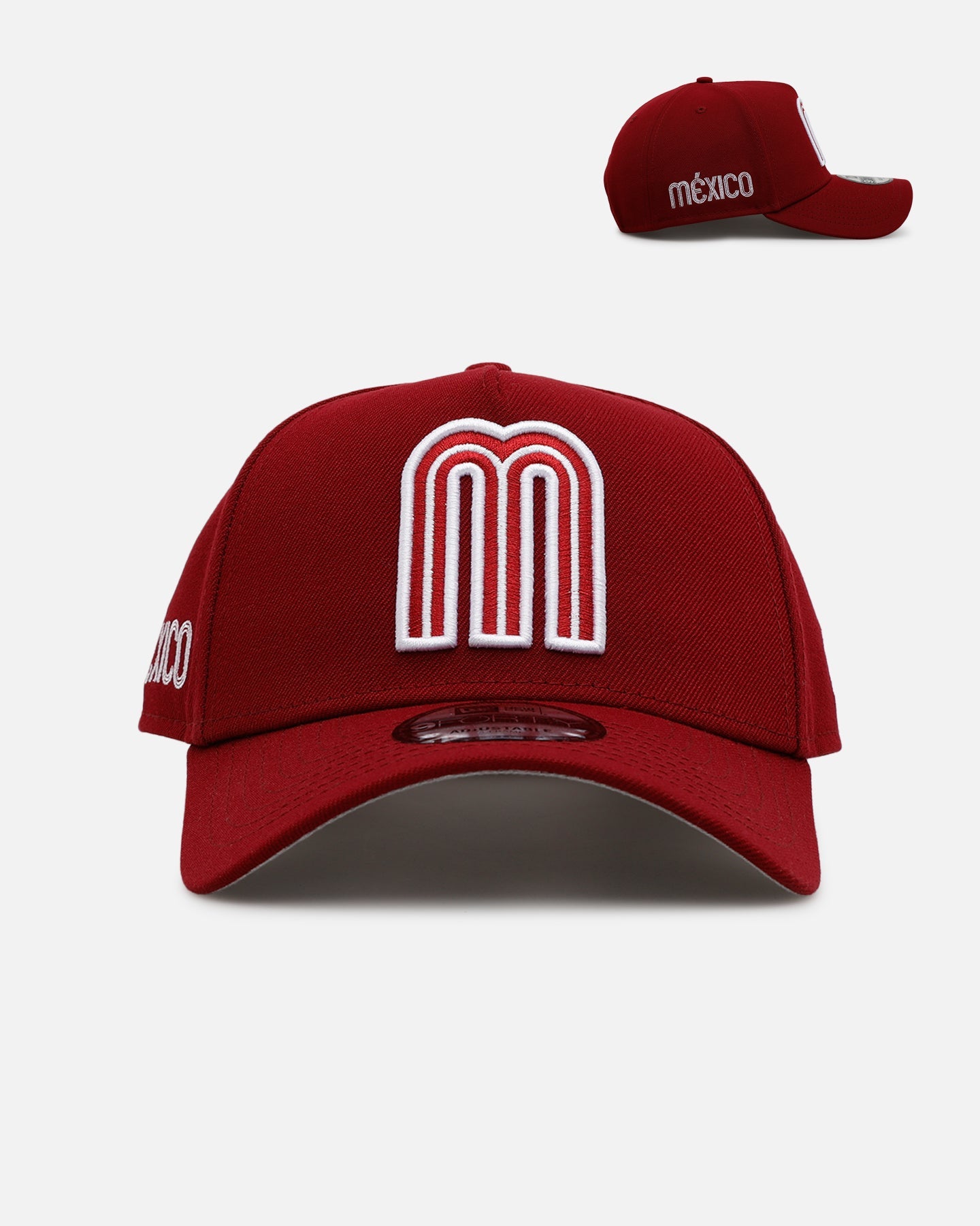 New Era Mexico National Baseball Team 'Mexico Polychromatic' 9FORTY A-Frame Snapback Cardinal