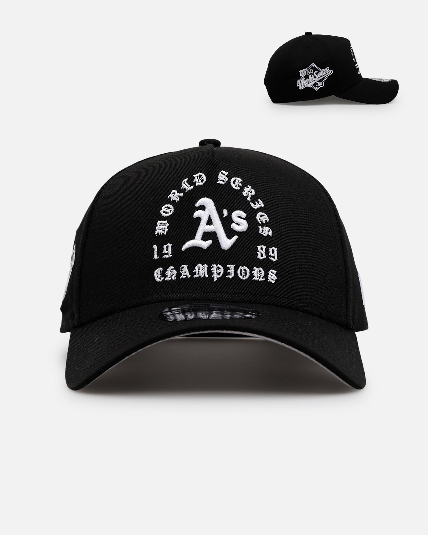 New Era Oakland Athletics 'Gothic Arch 2.0' 9FORTY A-Frame Snapback Black/White