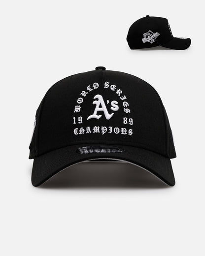 New Era Oakland Athletics 'Gothic Arch 2.0' 9FORTY A-Frame Snapback Black/White