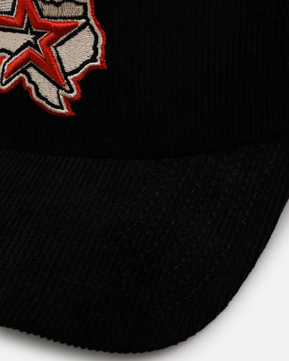 New Era Houston Astros 'Black Cord' 9FORTY A-Frame Corduroy Snapback Black