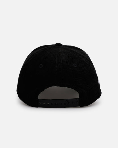 New Era Milwaukee Brewers 'Black Cord' 9FORTY A-Frame Corduroy Snapback Black