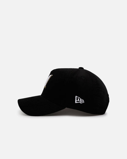 New Era Milwaukee Brewers 'Black Cord' 9FORTY A-Frame Corduroy Snapback Black