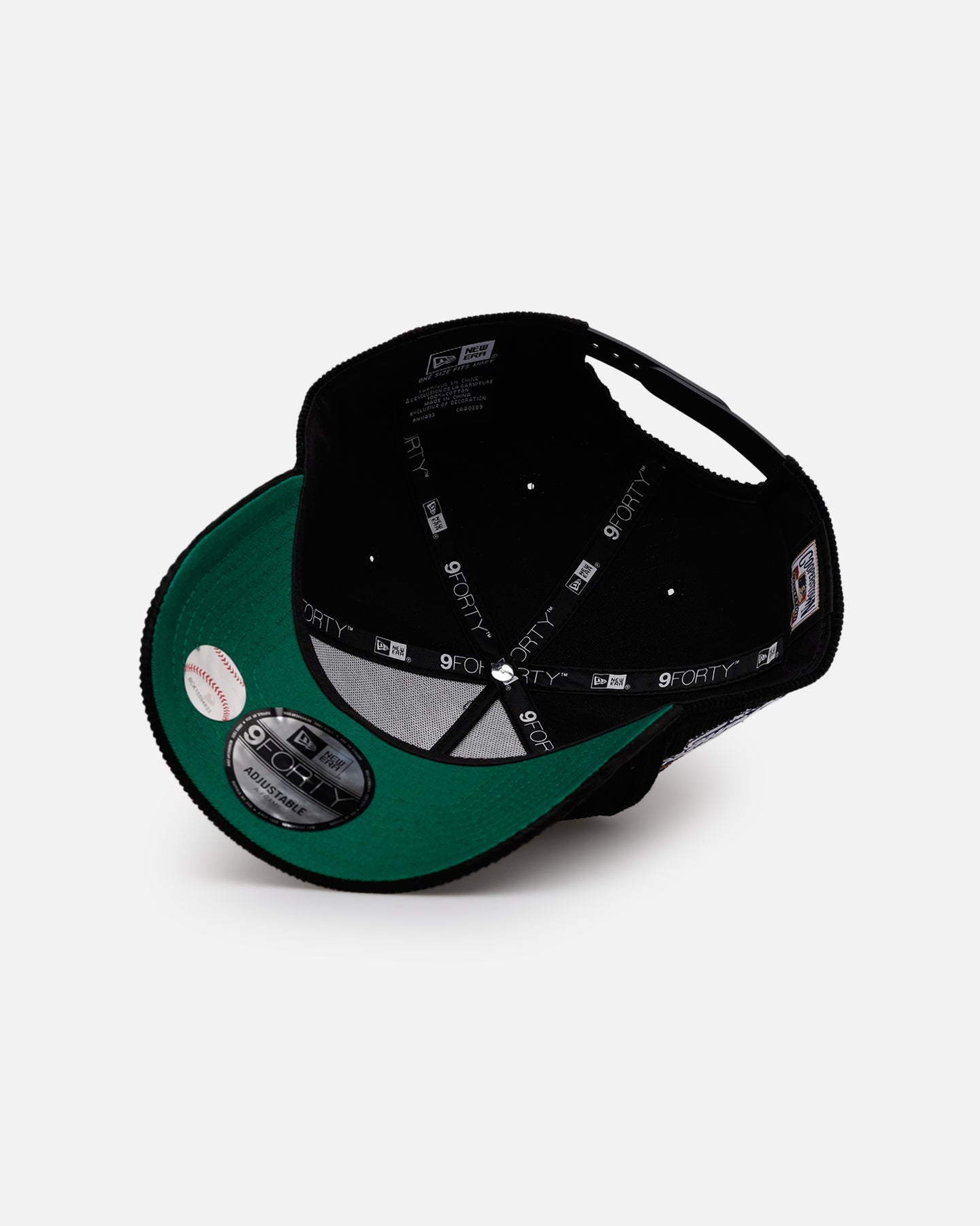 New Era Milwaukee Brewers 'Black Cord' 9FORTY A-Frame Corduroy Snapback Black