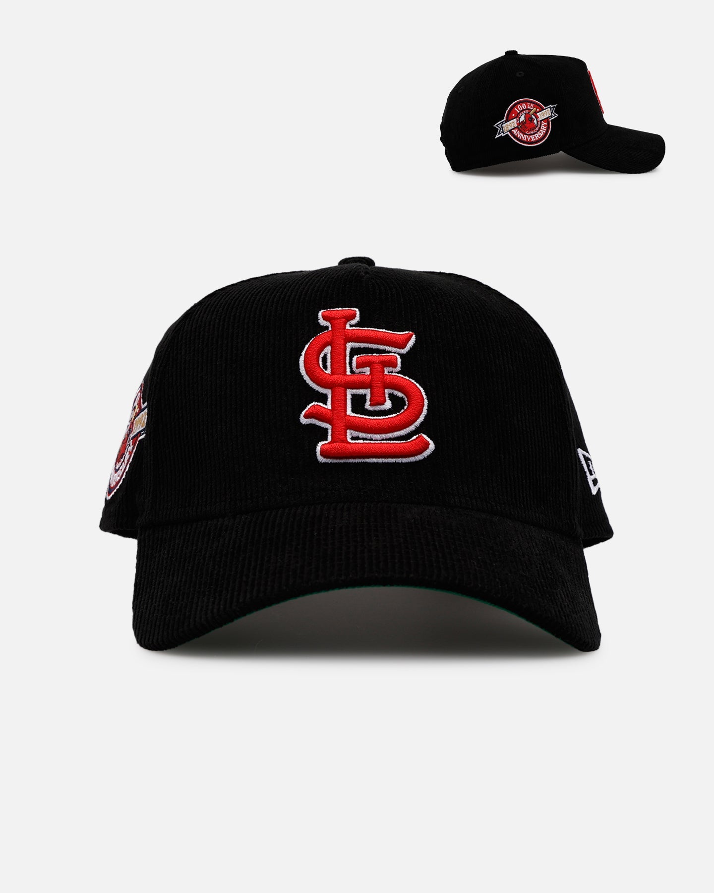 New Era St. Louis Cardinals 'Black Cord' 9FORTY A-Frame Corduroy Snapback Black