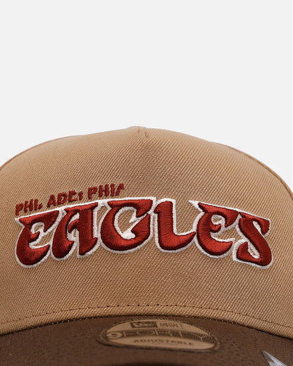 New Era Philadelphia Eagles 'Thanksgiving Football' 9FORTY A-Frame Snapback Khaki