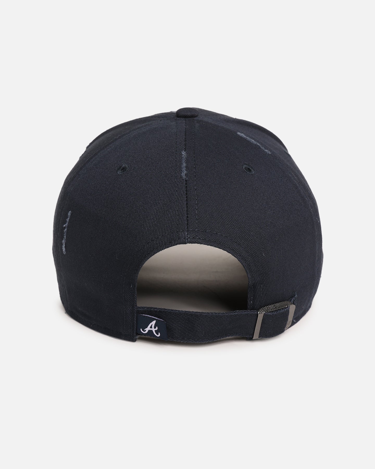 47 Brand Atlanta Braves 'Destruct Gothic Visor' 47 Offside Strapback Natural/Navy